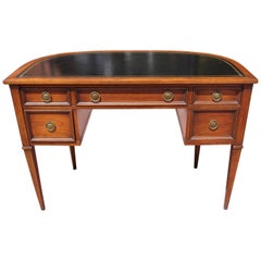Retro Neoclassical Demi-Lune Desk 