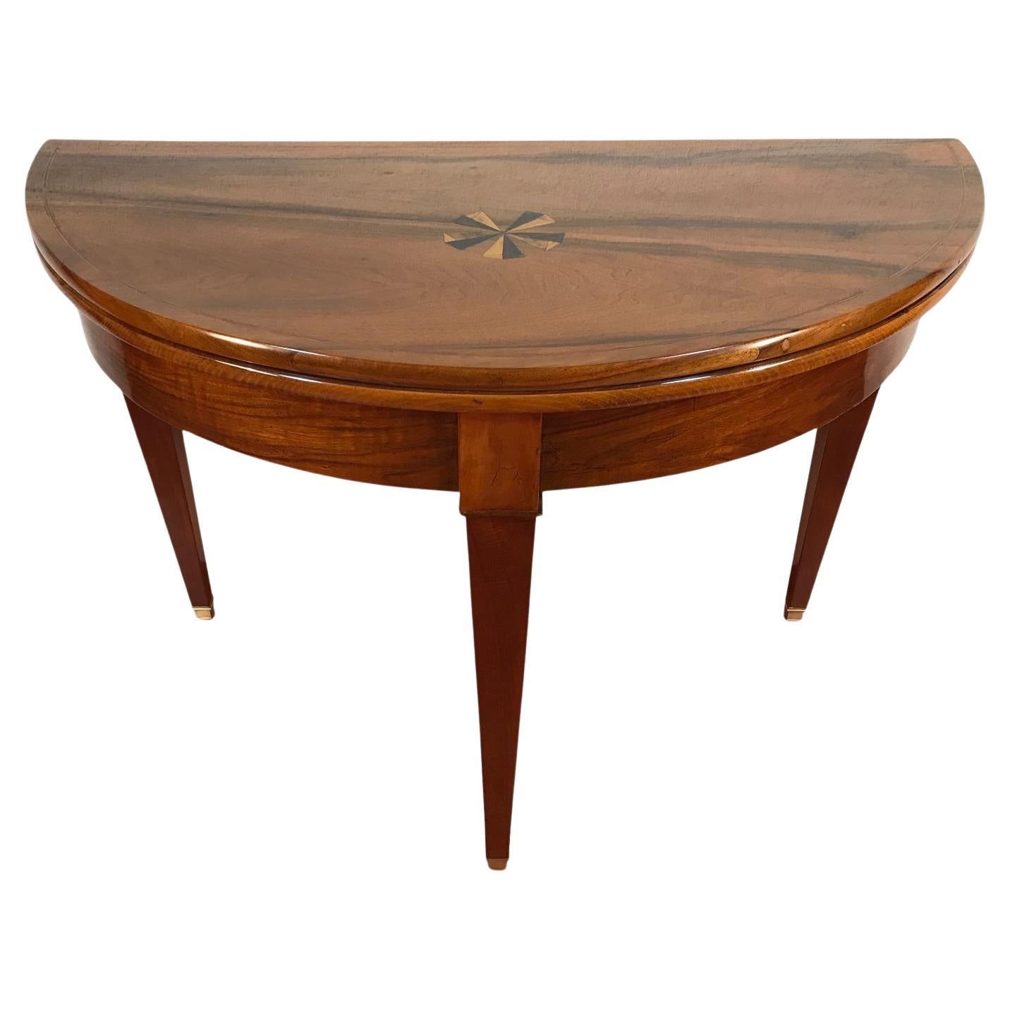 Neoclassical Demi-Lune Table, Germany 1810-20