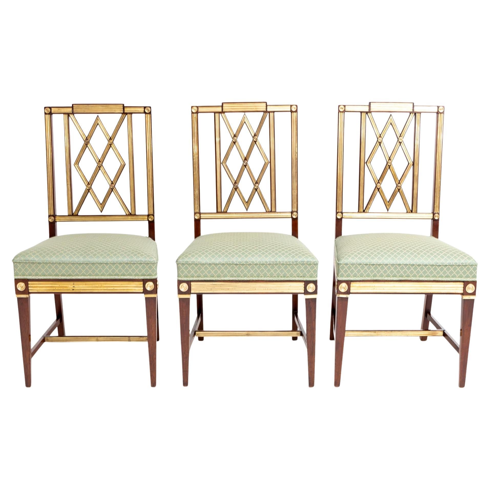 Neoclassical Dining Room Chairs, Baltic, End of 18th Century For Sale
