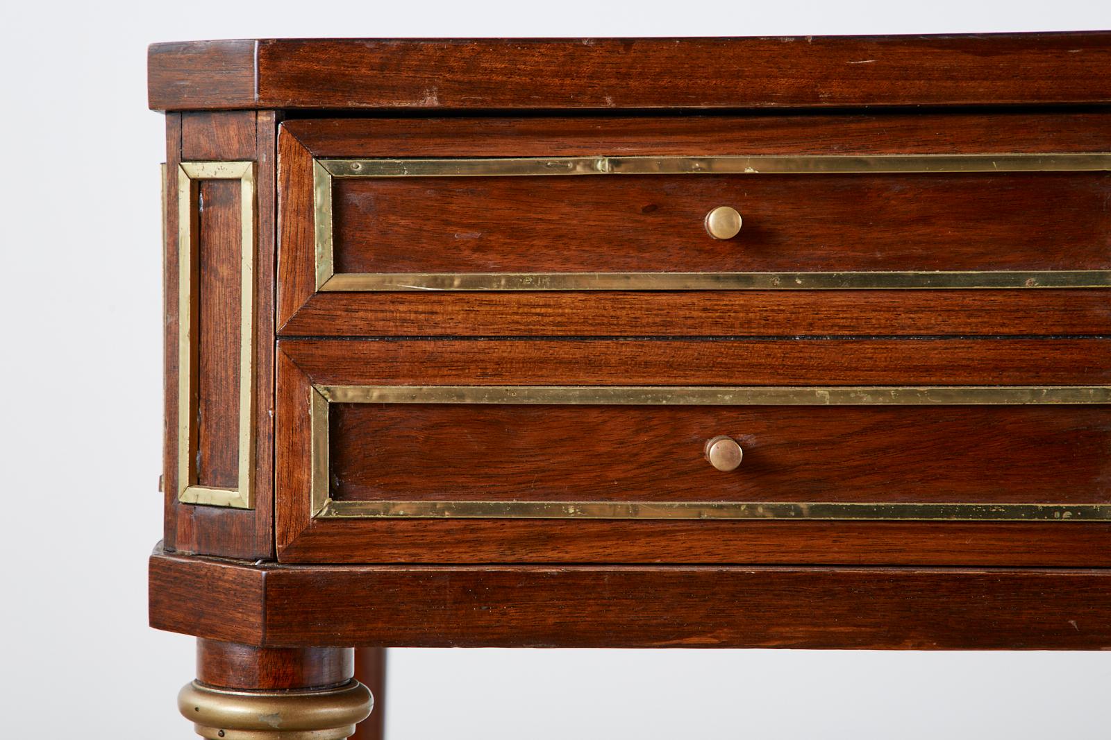 Neoclassical Directoire Style Bronze Mounted Mahogany Desk 7