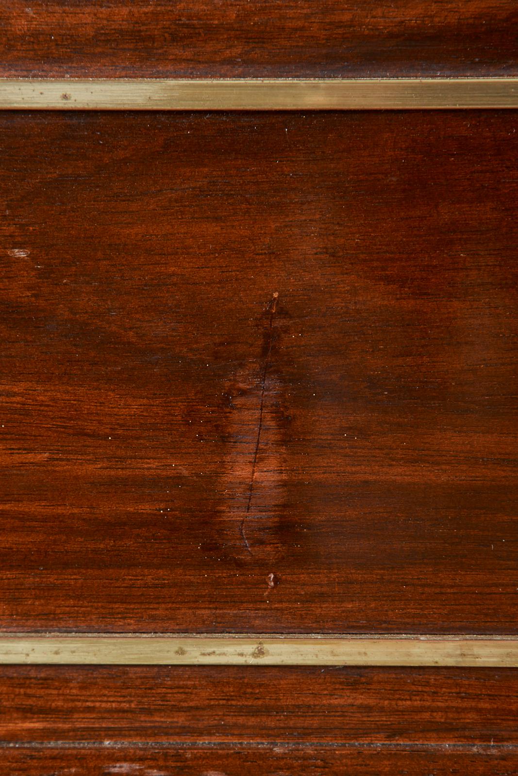 Neoclassical Directoire Style Bronze Mounted Mahogany Desk 11