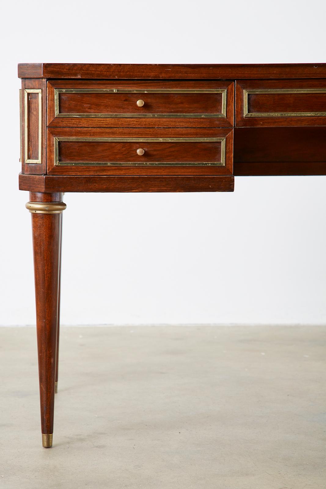 Neoclassical Directoire Style Bronze Mounted Mahogany Desk 1