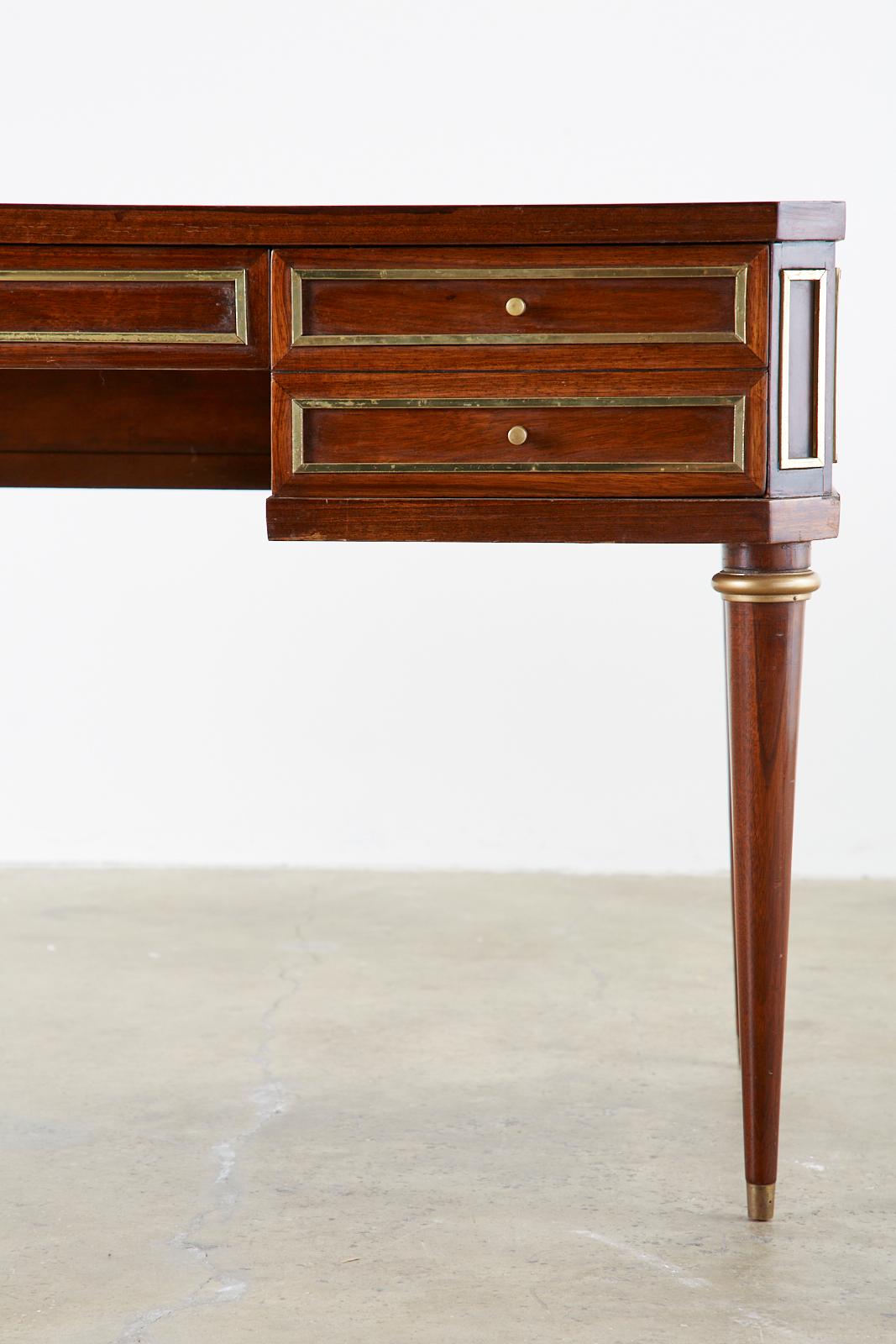 Neoclassical Directoire Style Bronze Mounted Mahogany Desk 2