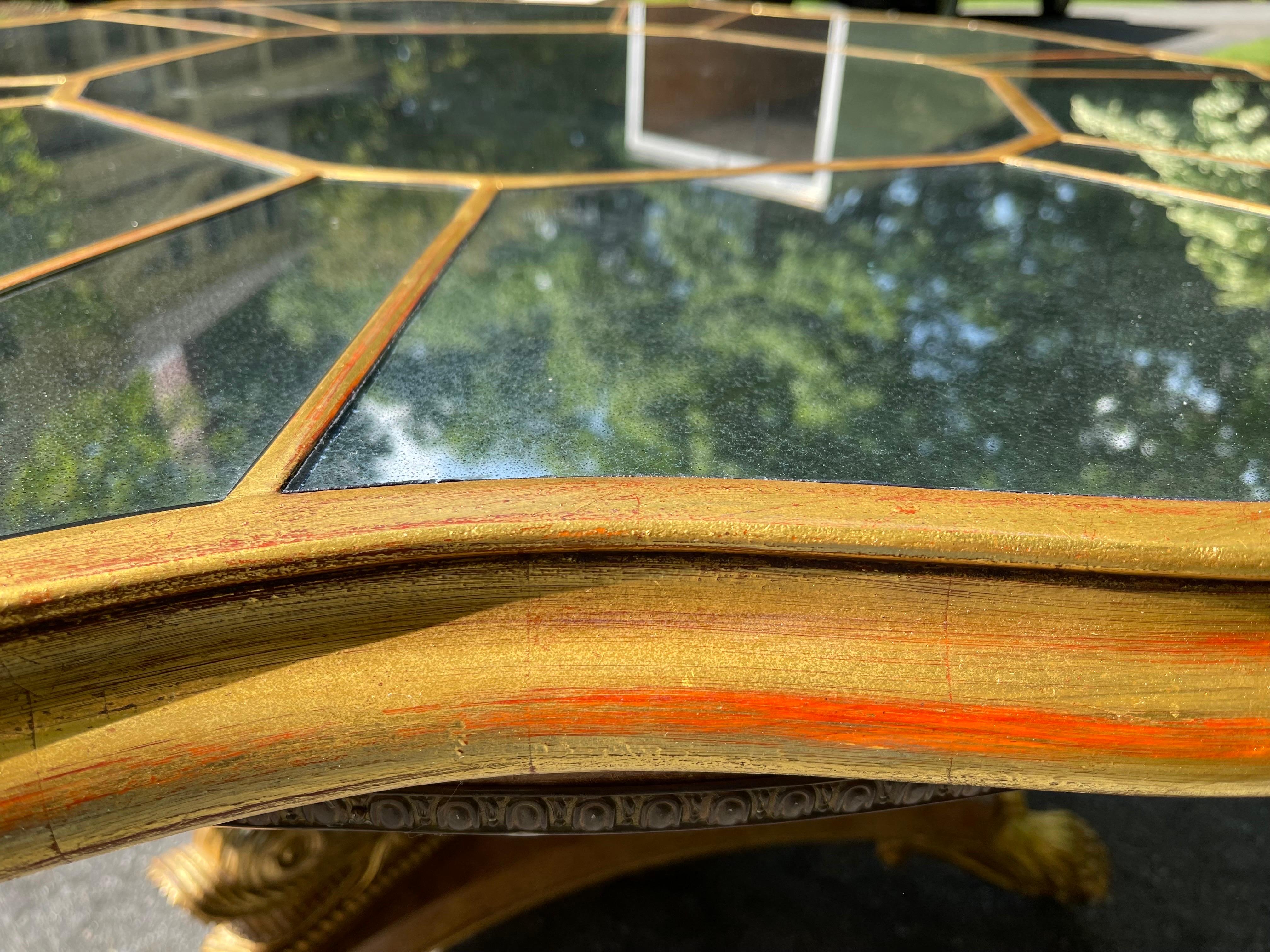 20th Century Neoclassical Dolphin Center Table For Sale