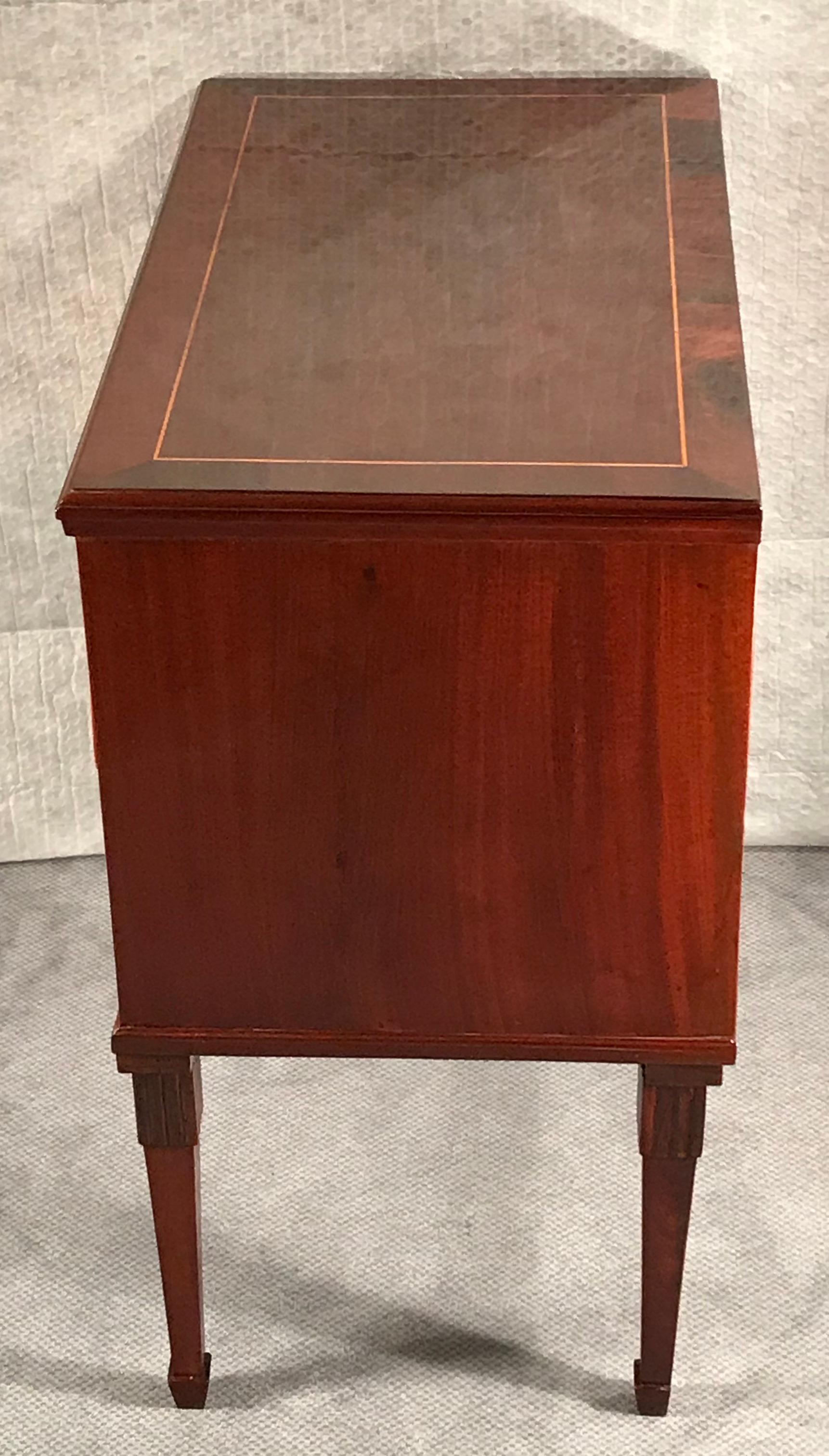Veneer Neoclassical Dresser, Northern Germany 1800, Mahogany For Sale
