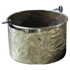 Neoclassical Dutch Polished Brass Log Holder, 18th, 19th Century