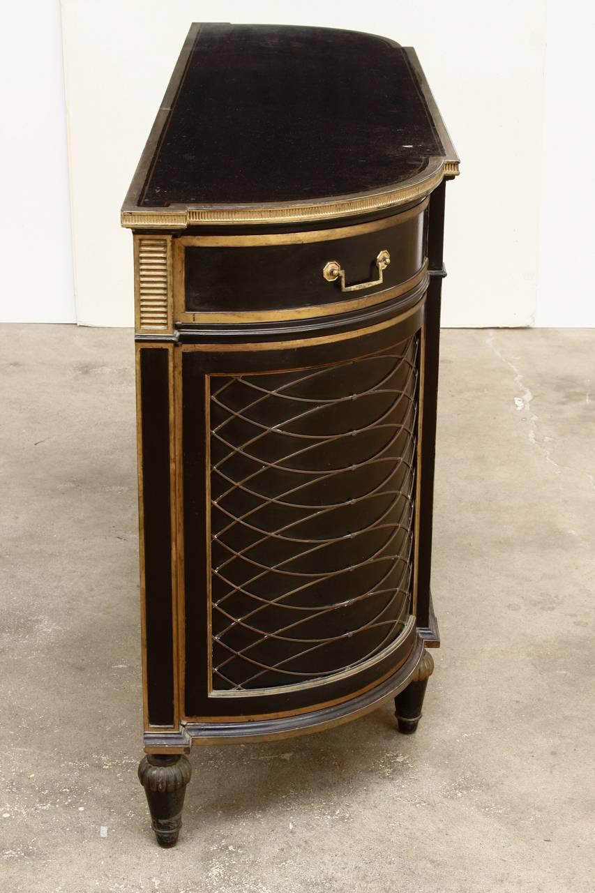 American Neoclassical Ebonized Buffet in the manner of Maison Jansen