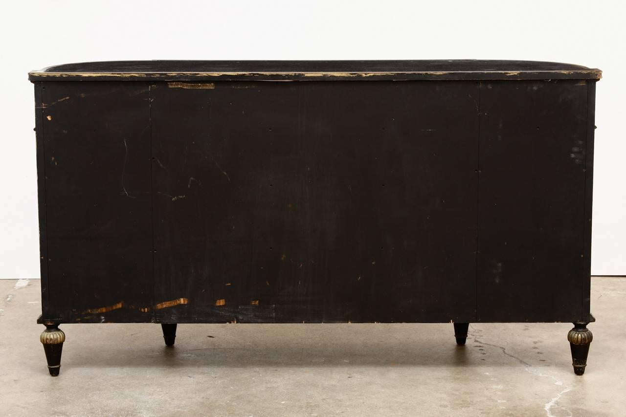 Neoclassical Ebonized Buffet in the manner of Maison Jansen In Good Condition In Rio Vista, CA