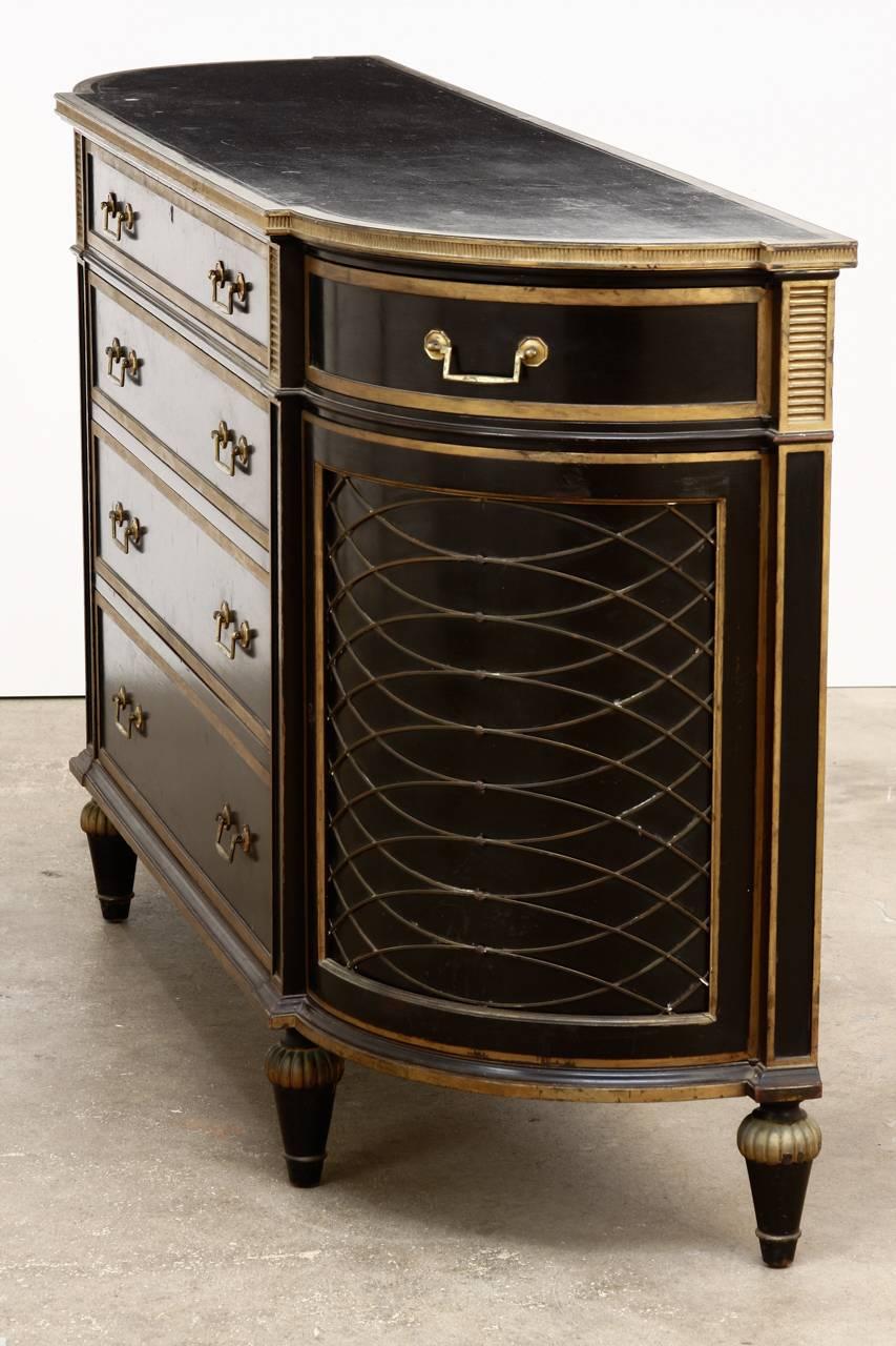 20th Century Neoclassical Ebonized Buffet in the manner of Maison Jansen