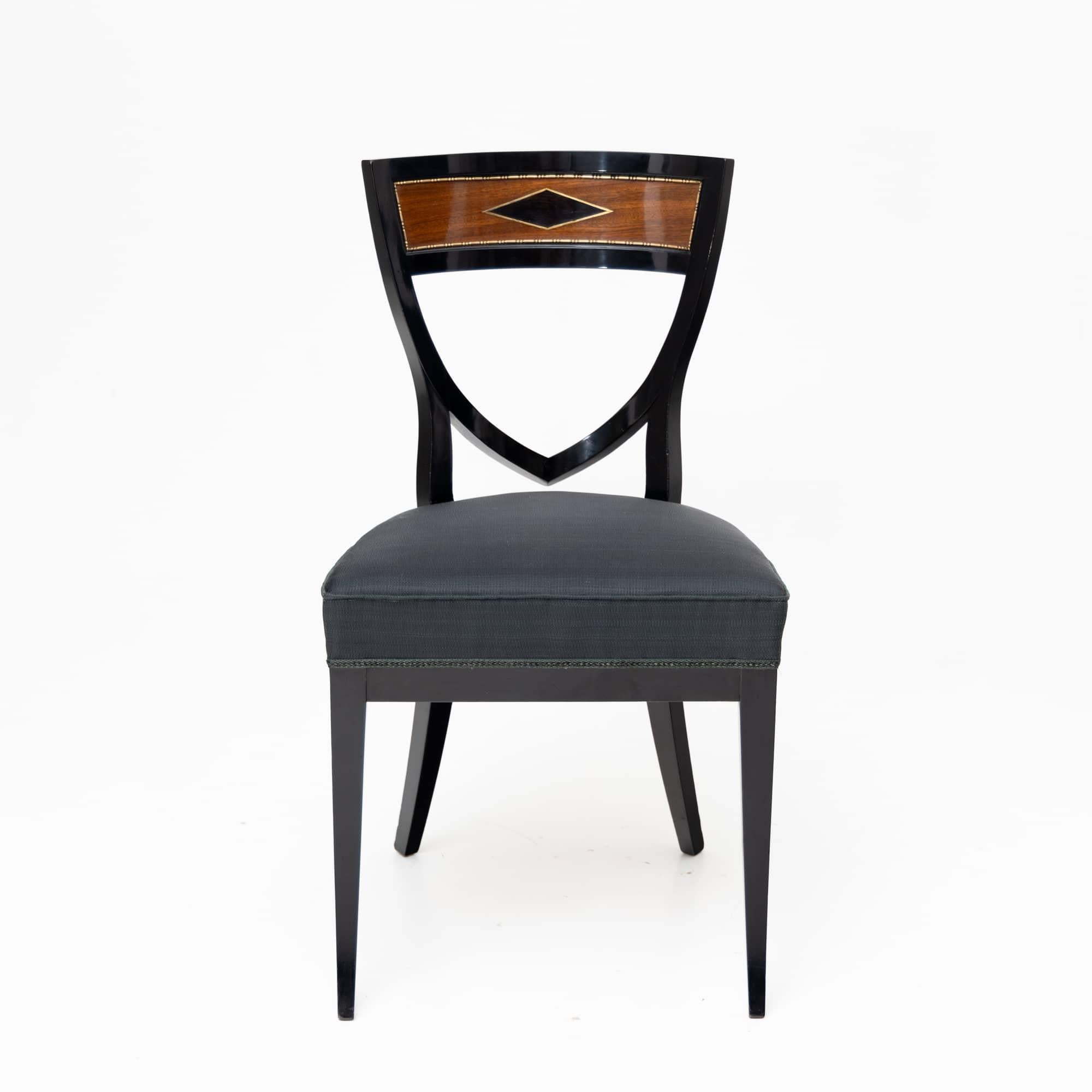 Neoclassical Ebonized Side Chair, Early 19th Century 1