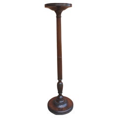 Neoclassical Empire Mahogany Pedestal Plant Stand