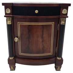 Neoclassical Empire Revival Mahogany Nightstand/End Table