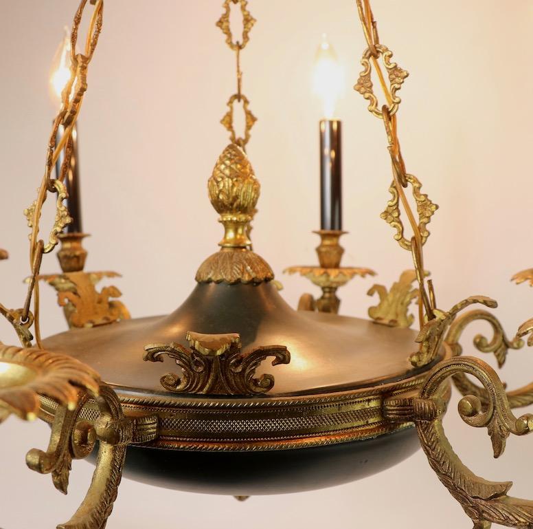 Neoclassical Empire Style 6-Light Chandelier Made in Spain 5