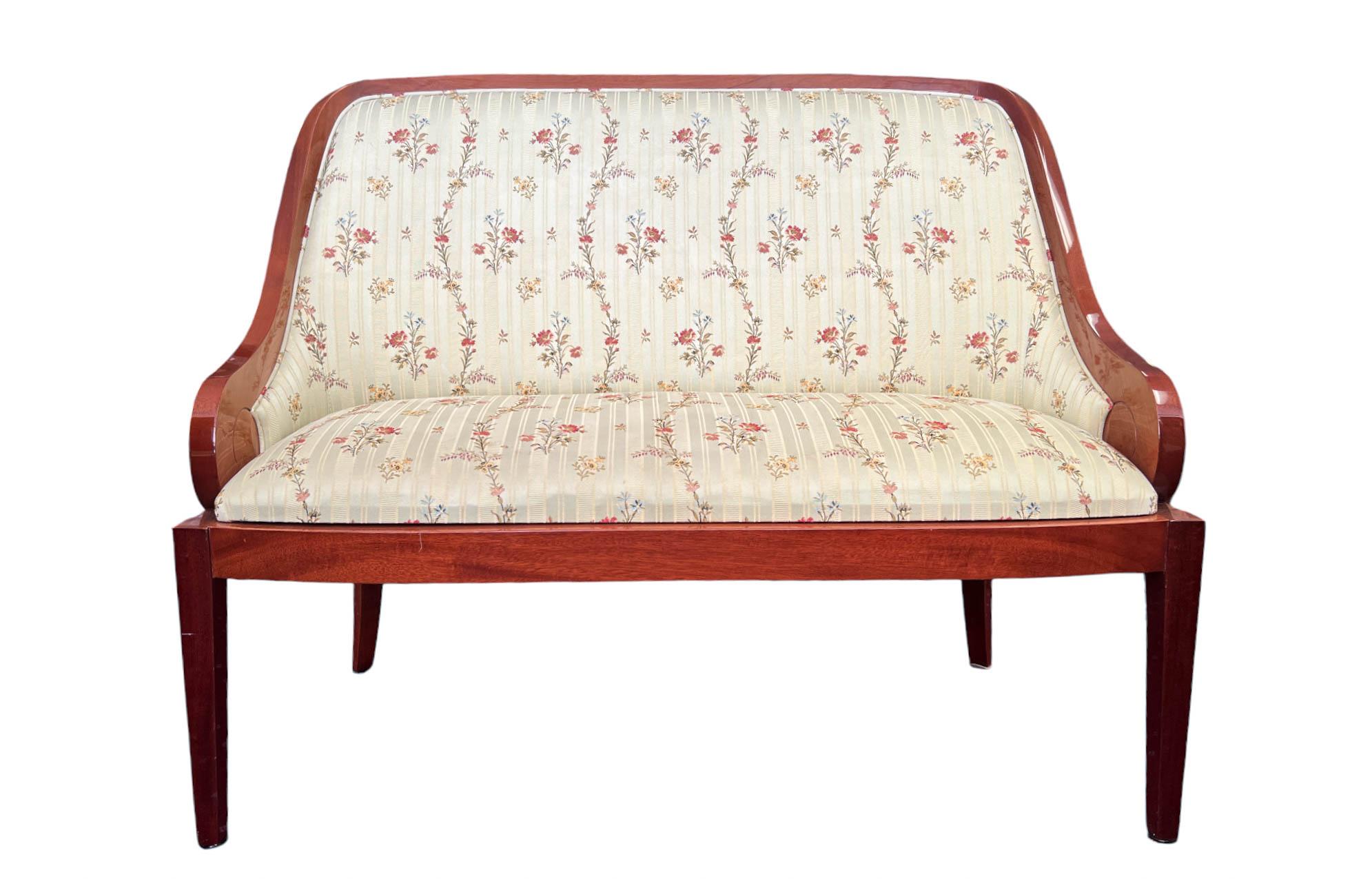 American English Art Deco Benches / Loveseats- Set of 2 For Sale