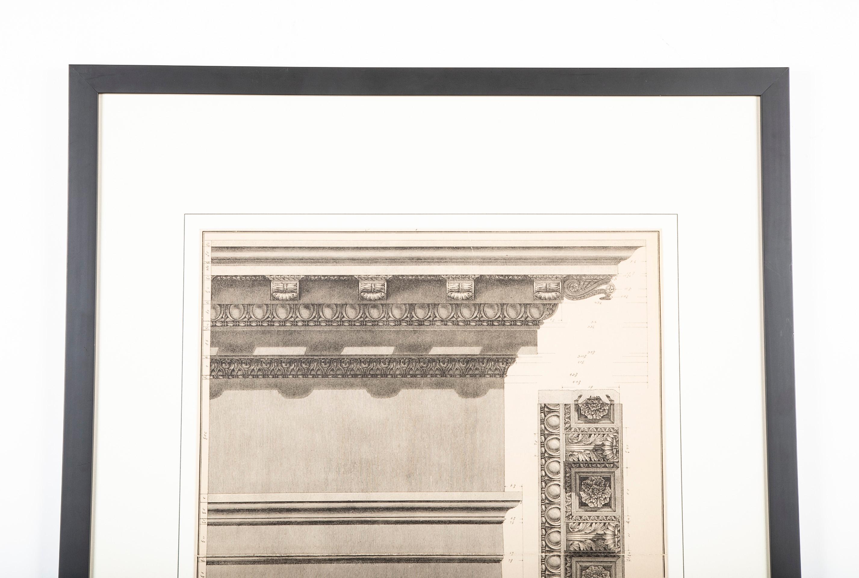 Neoklassizistische Radierung Eine römische korinthische Hauptstadt von Francesco Piranesi (Italienisch) im Angebot