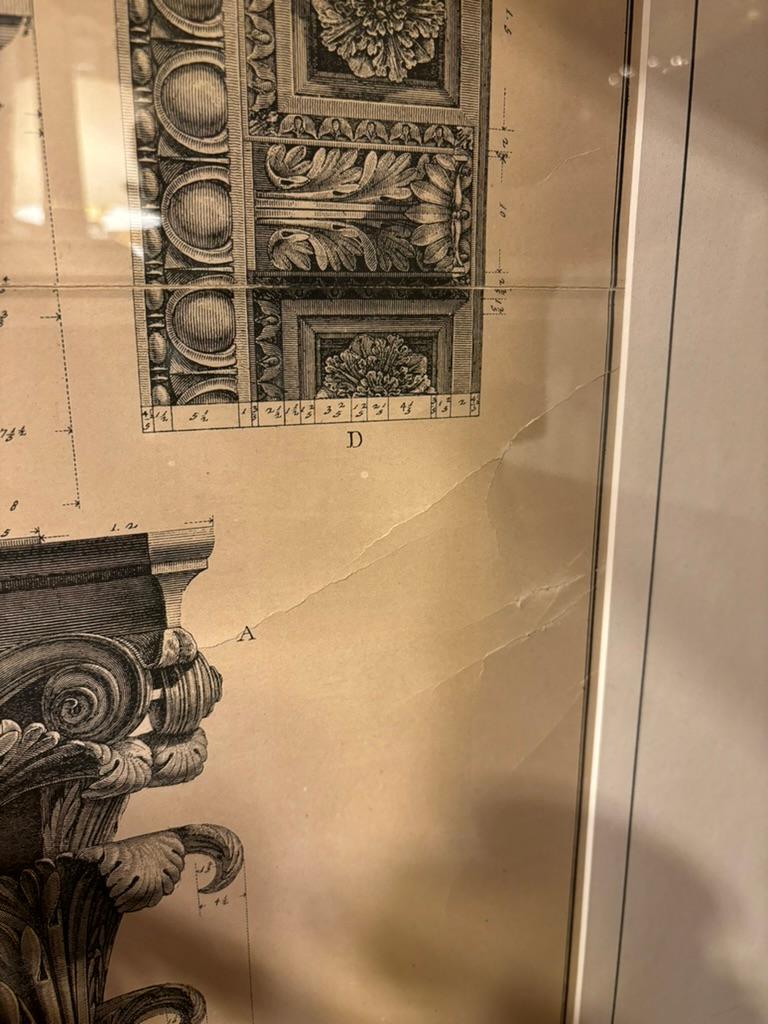 Neoklassizistische Radierung Eine römische korinthische Hauptstadt von Francesco Piranesi (Radiert) im Angebot