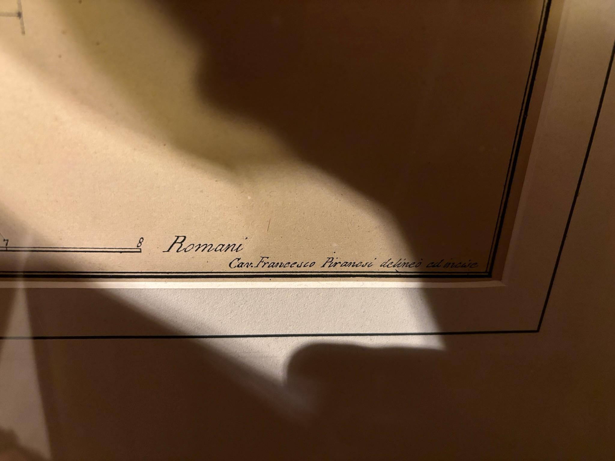 Neoklassizistische Radierung Eine römische korinthische Hauptstadt von Francesco Piranesi im Zustand „Gut“ im Angebot in Stamford, CT
