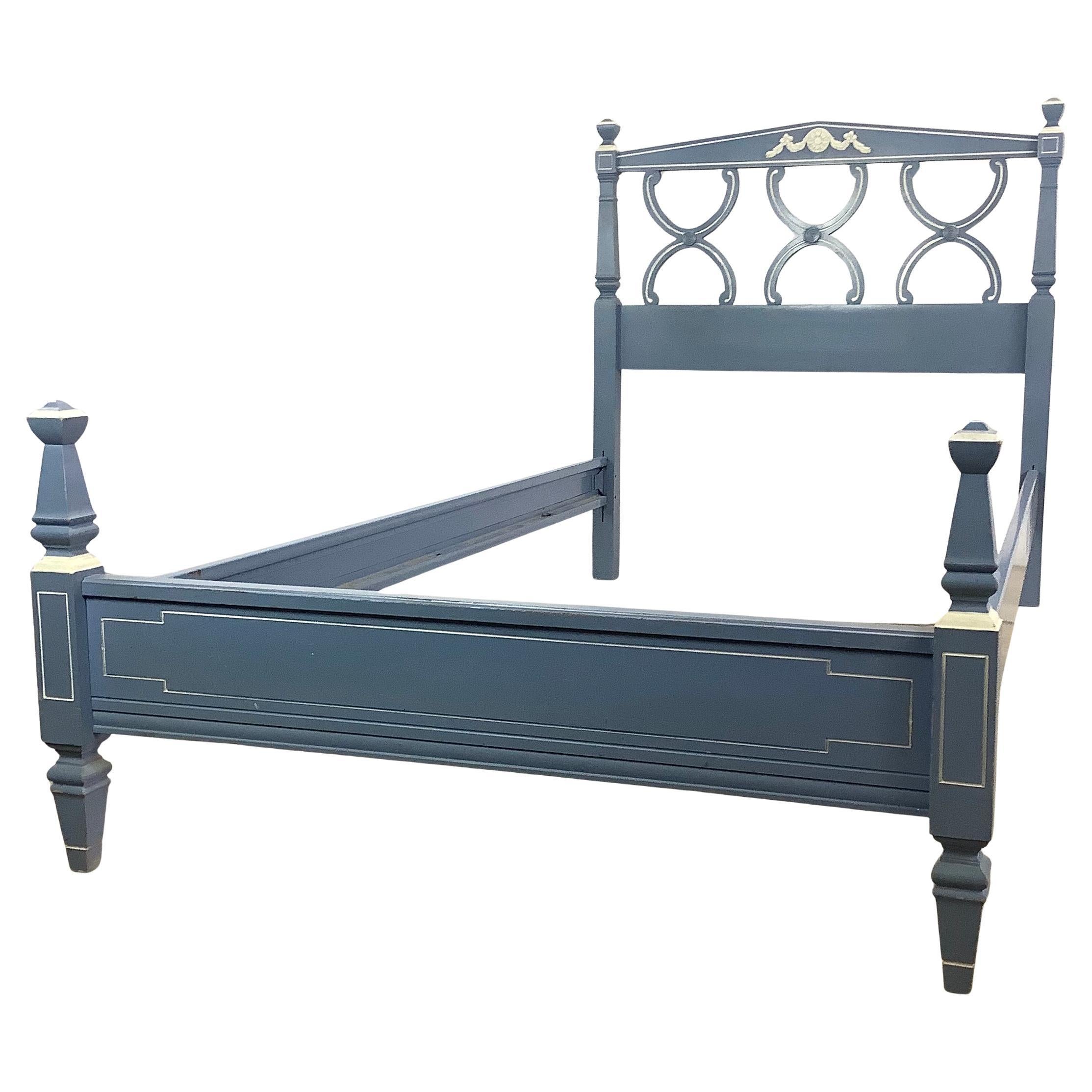 Neoclassical Federal-Style Twin Bed Frame For Sale