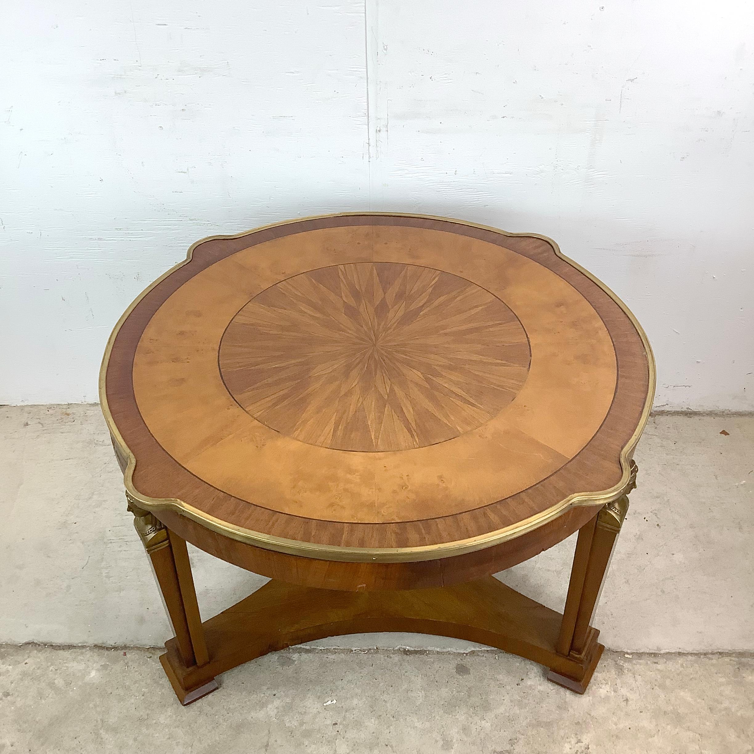 Mesa Gueridón Figurada Neoclásica Chapado en venta