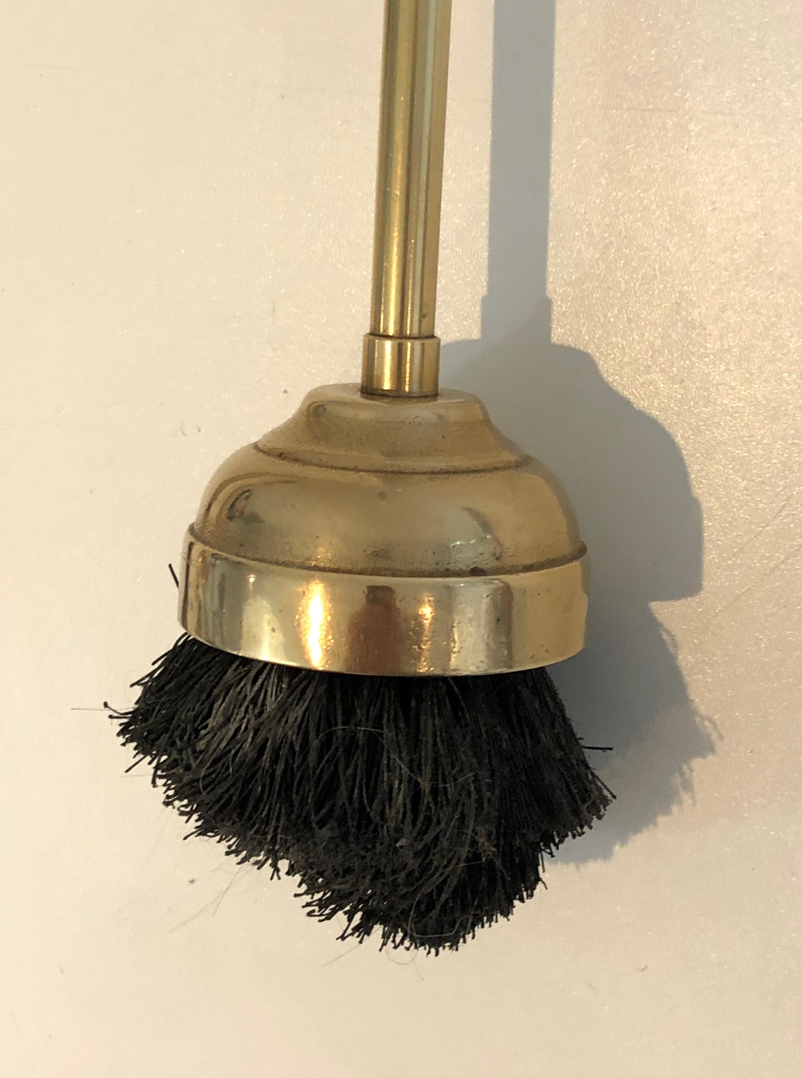Neoclassical Fireplace Tools in Brass with Duck Heads, French, circa 1960 13