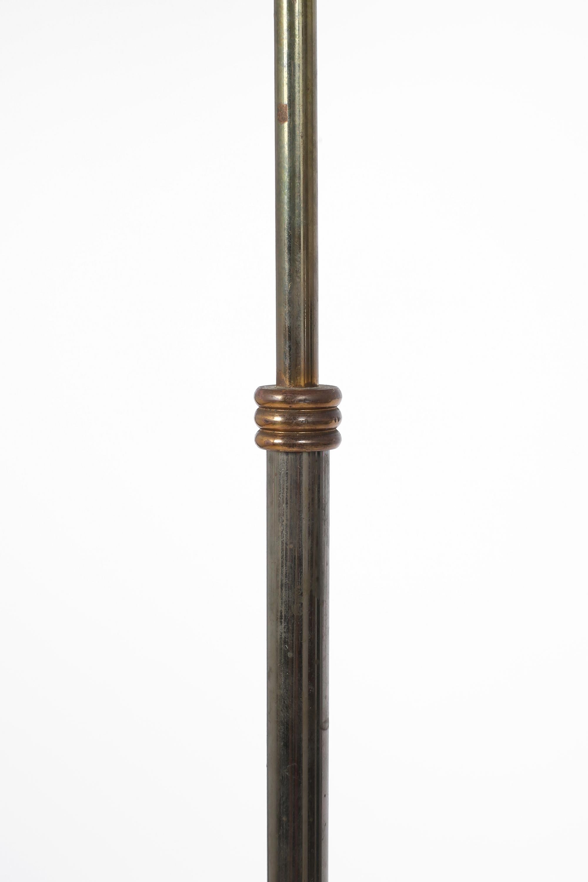 Bronze Neoclassical Floor Lamp by Henri Petitot for Atelier Petitot, French, c. 1930s For Sale