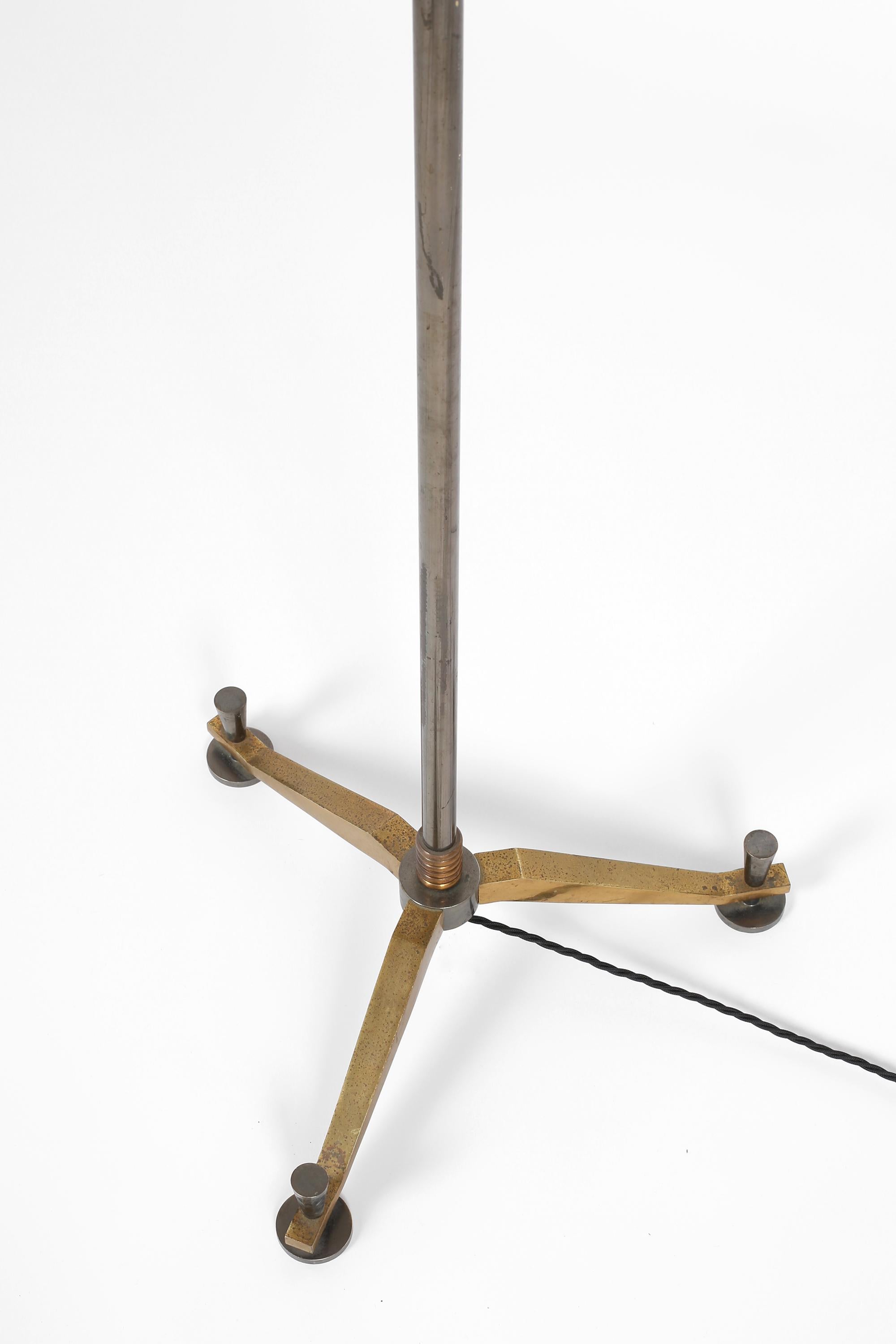 Neoclassical Floor Lamp by Henri Petitot for Atelier Petitot, French, c. 1930s For Sale 1