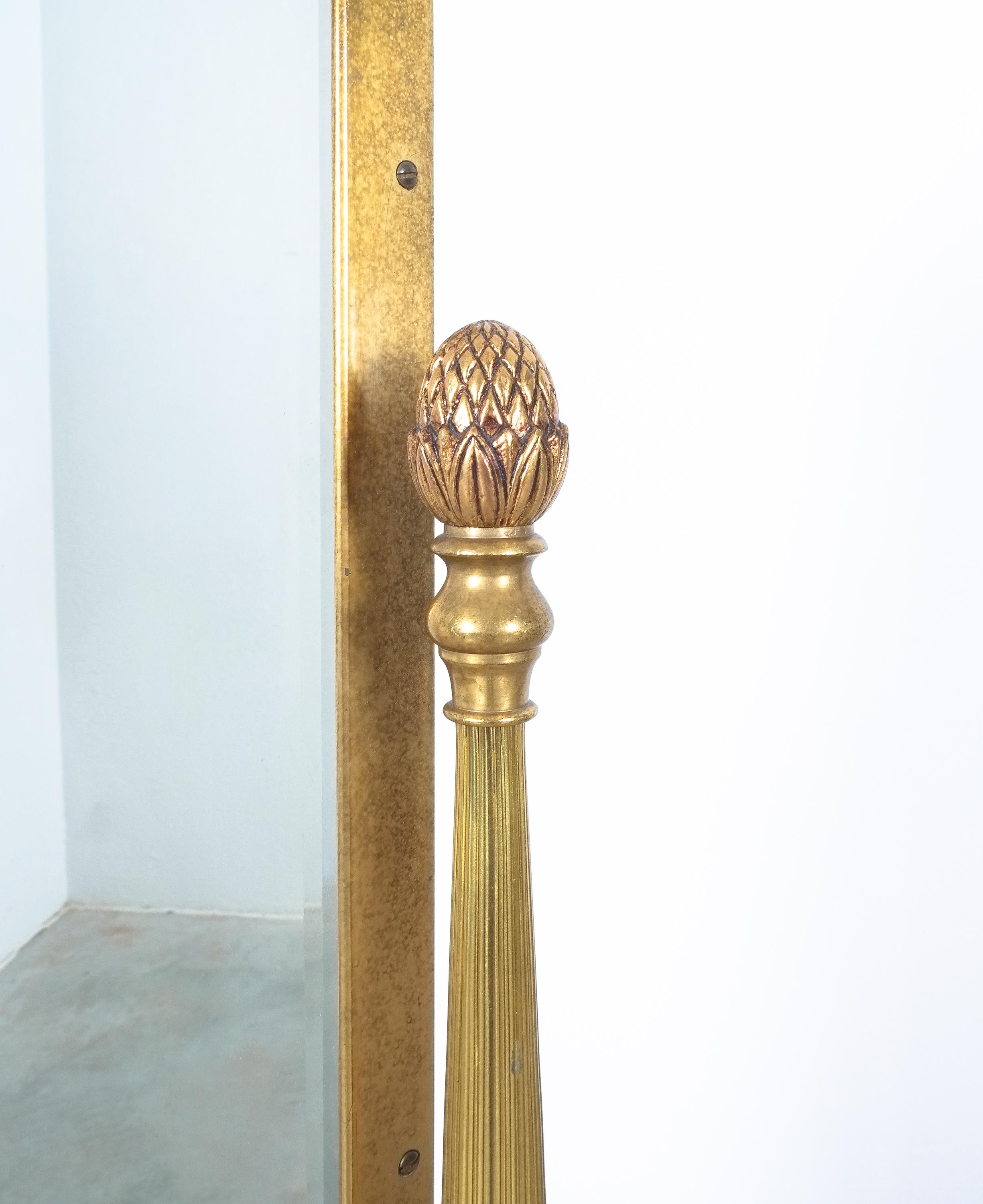 brass mirror stand