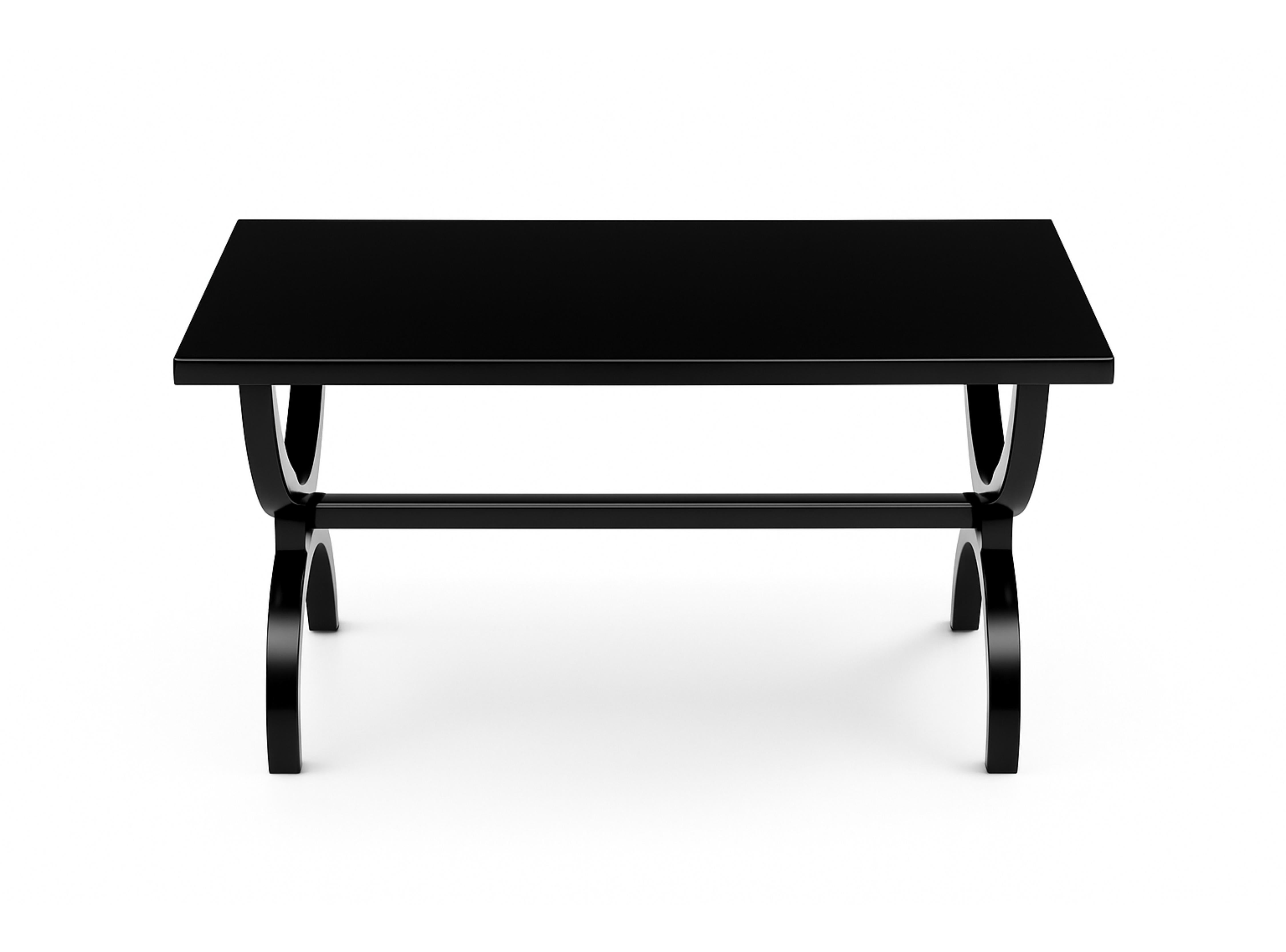 Neoclassical French Black Lacquer Center Table, 20th Century For Sale 6