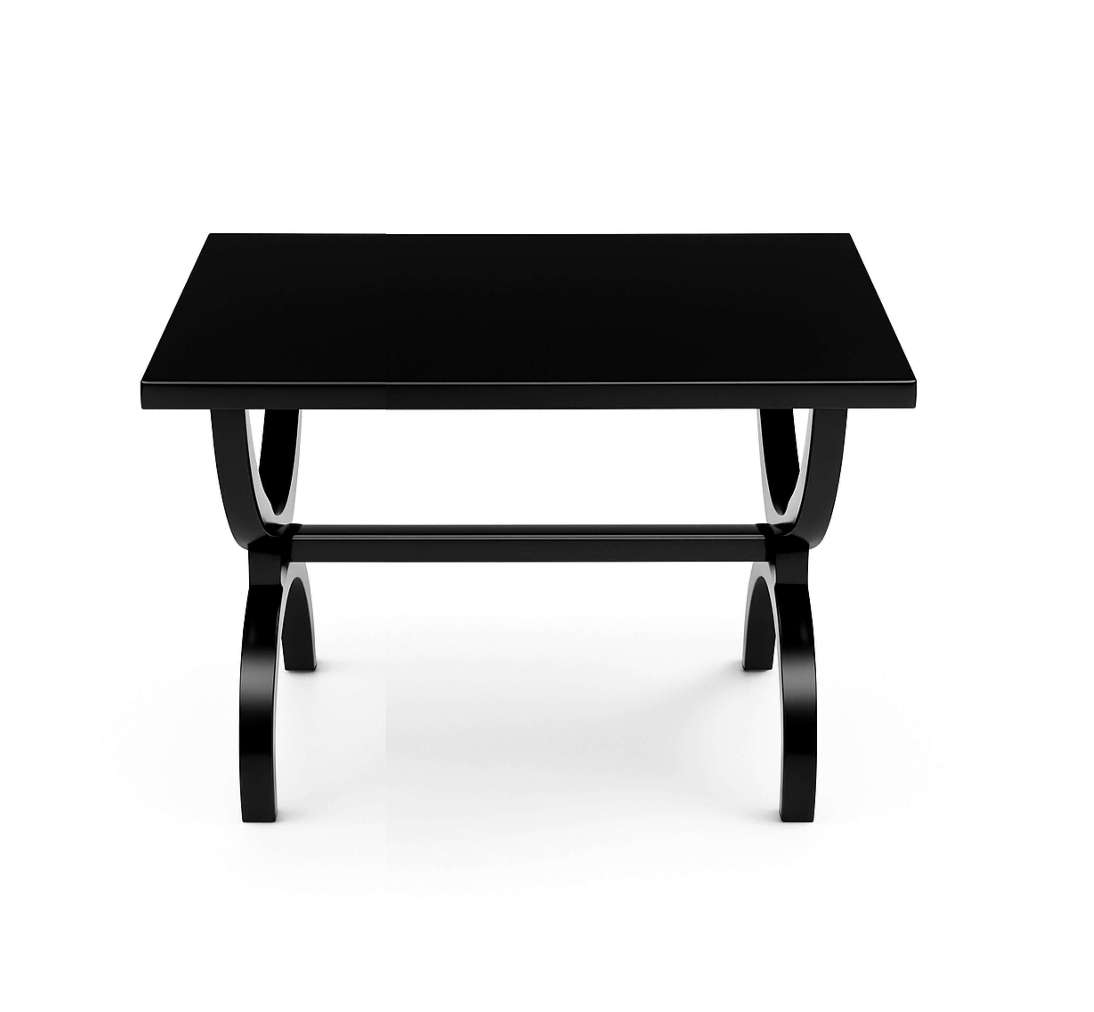 Neoclassical French Black Lacquer Center Table, 20th Century For Sale 7