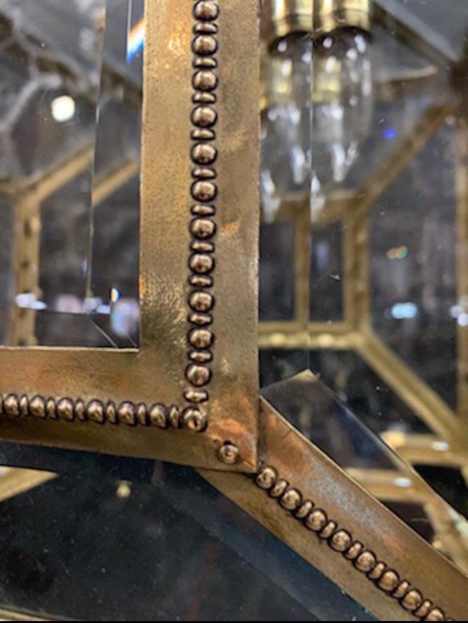 Neoclassical French Bronze Gas Lantern / Gasolier For Sale 5