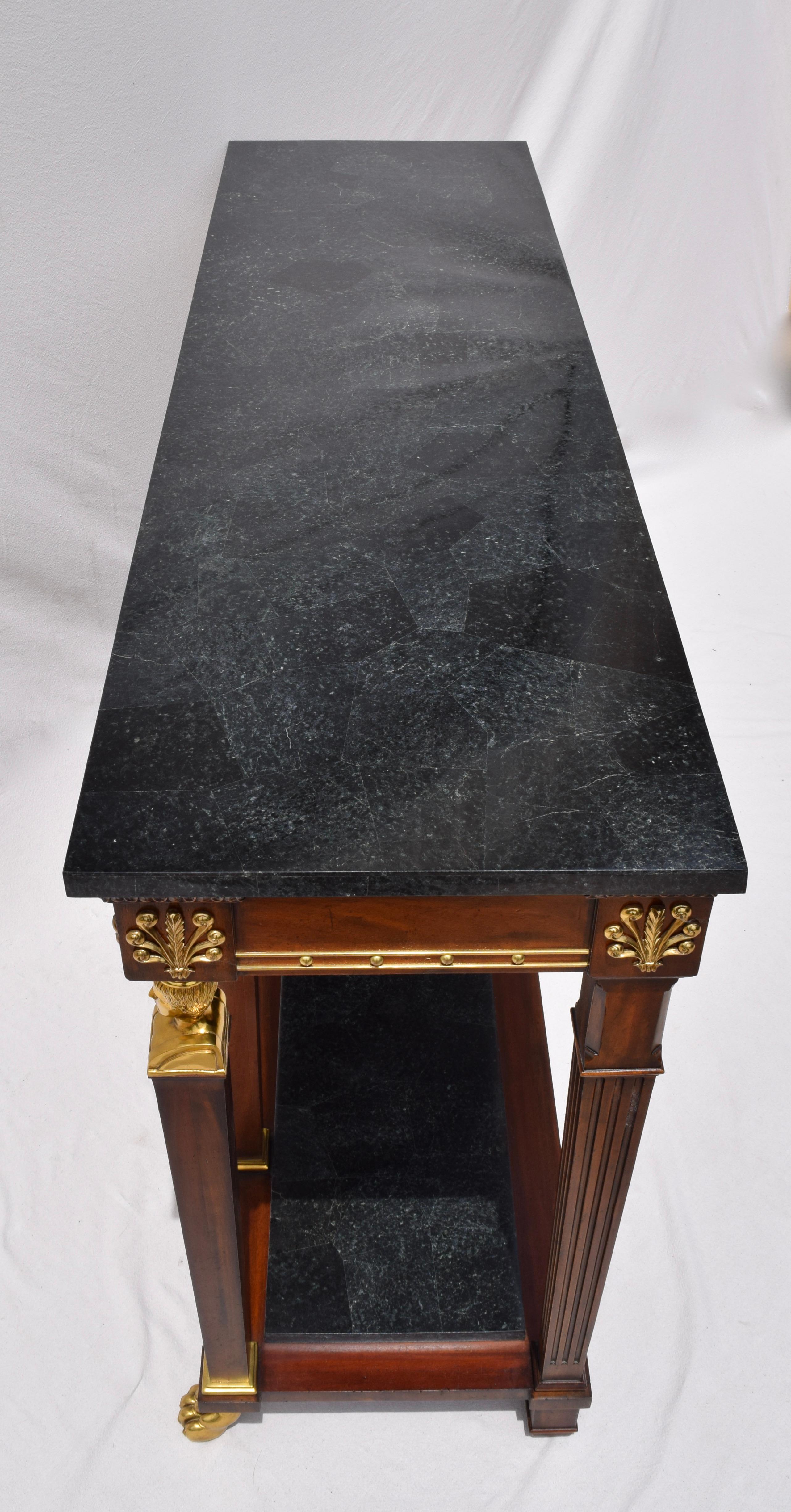 Neoclassical French Empire Style Pier Table by Maitland Smith 5