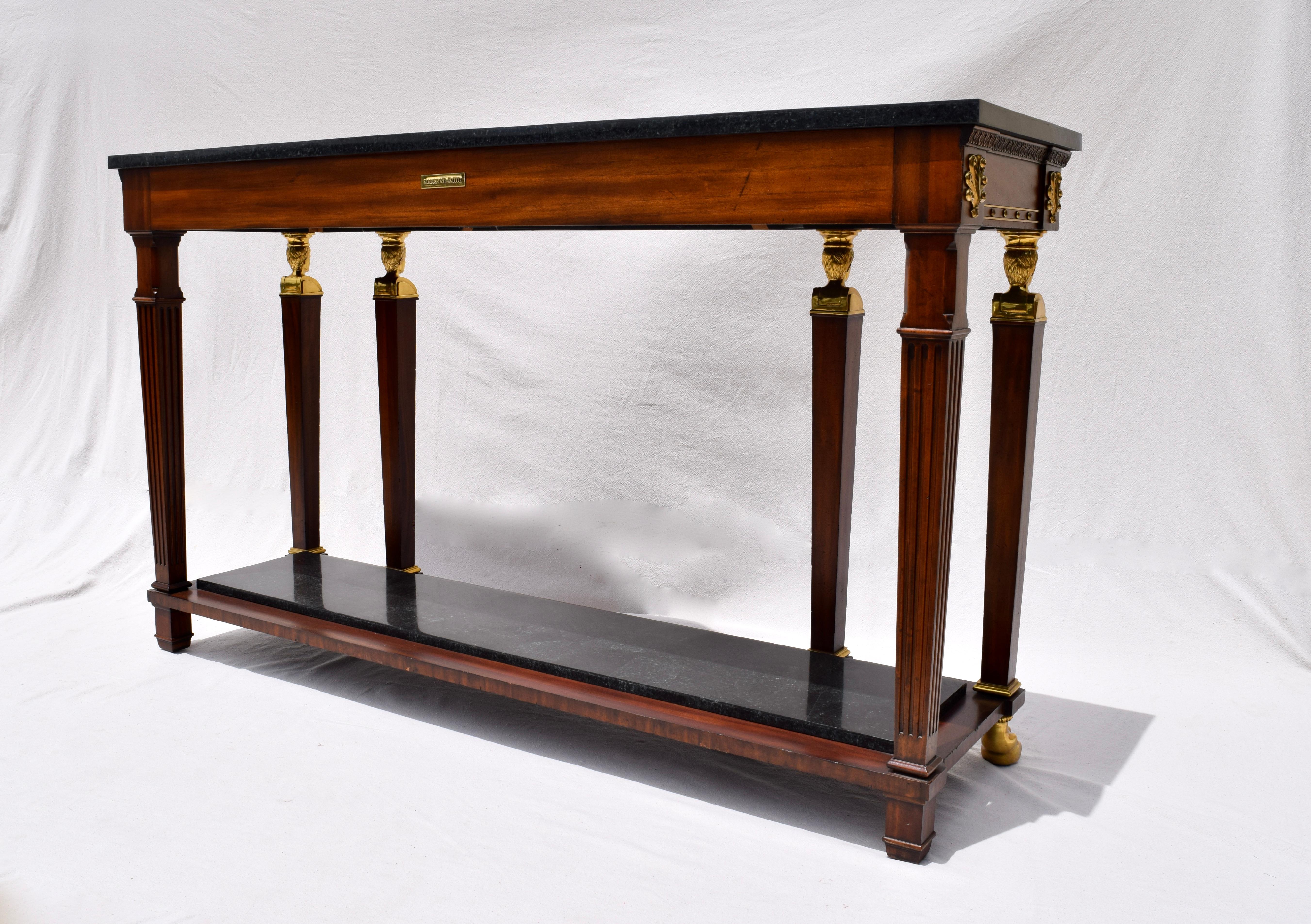 Neoclassical French Empire Style Pier Table by Maitland Smith 2