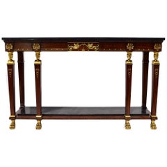 Neoclassical French Empire Style Pier Table by Maitland Smith