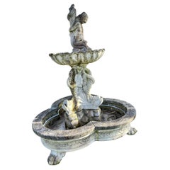 Jardin néoclassique Grande fontaine avec statue