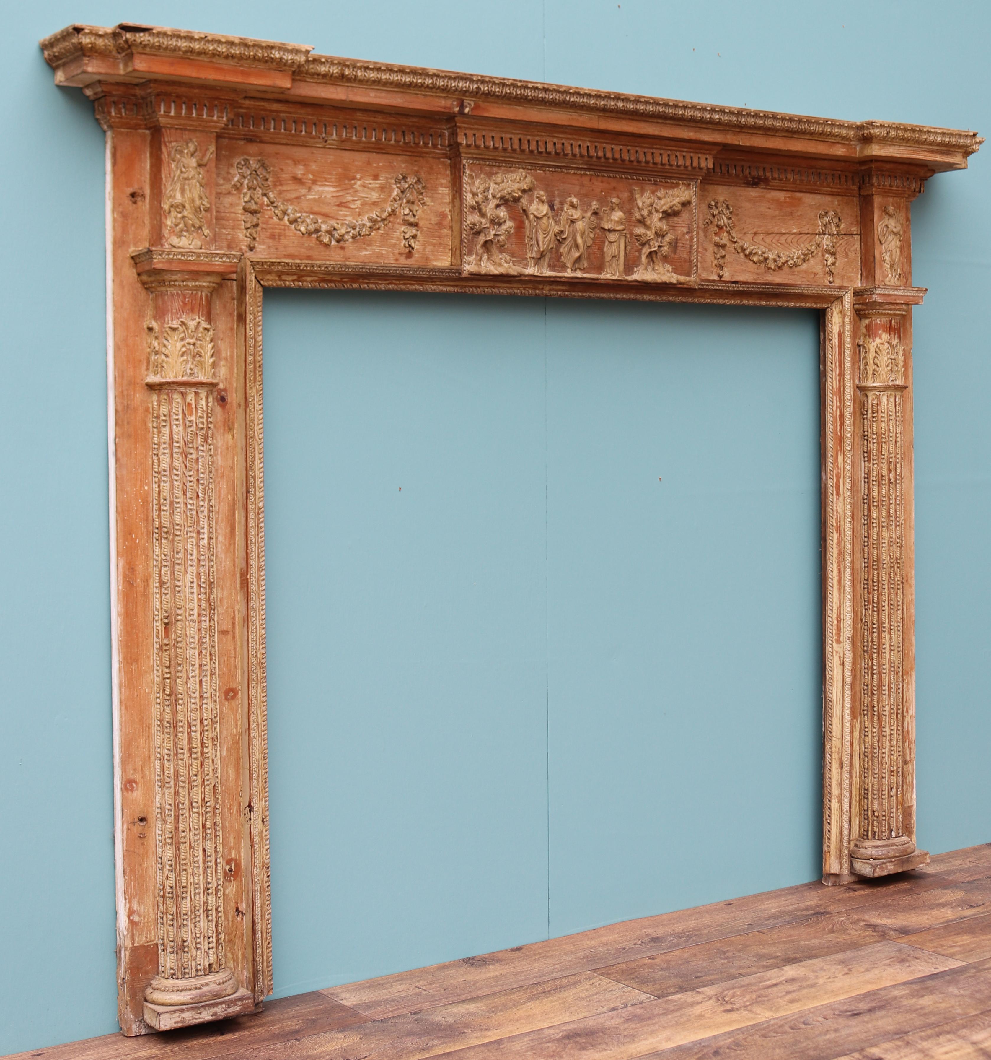 Neoclassical George III Mantel In Fair Condition For Sale In Wormelow, Herefordshire