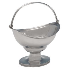 Neoklassischer Zuckerkorb aus antikem Sterlingsilber aus der George-III-Periode London, 1795