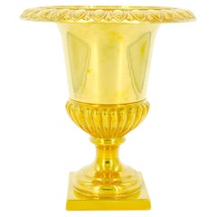 Neoklassizistischer vergoldeter Campana-Weinkühler/Eiskübel in Campana-Form