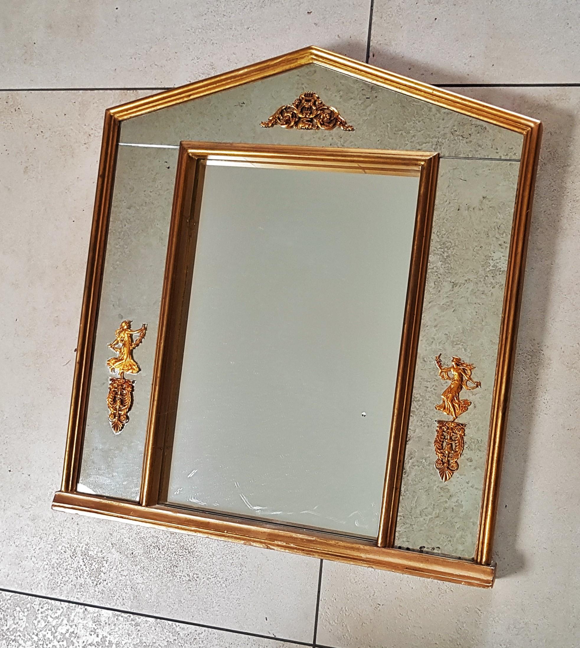 Neoclassical Gilt Empire Mirror, France For Sale 7