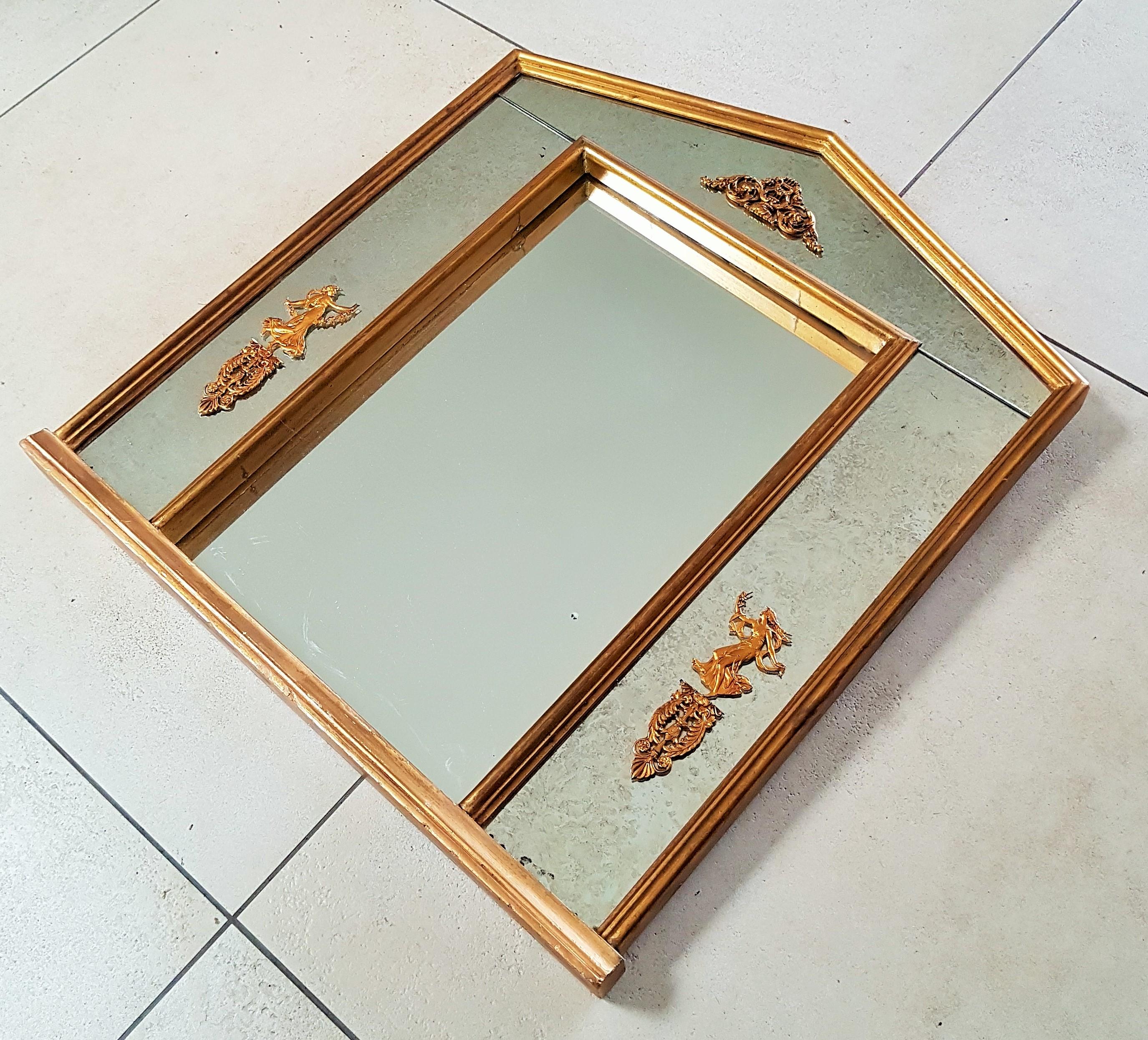Neoclassical Gilt Empire Mirror, France For Sale 9