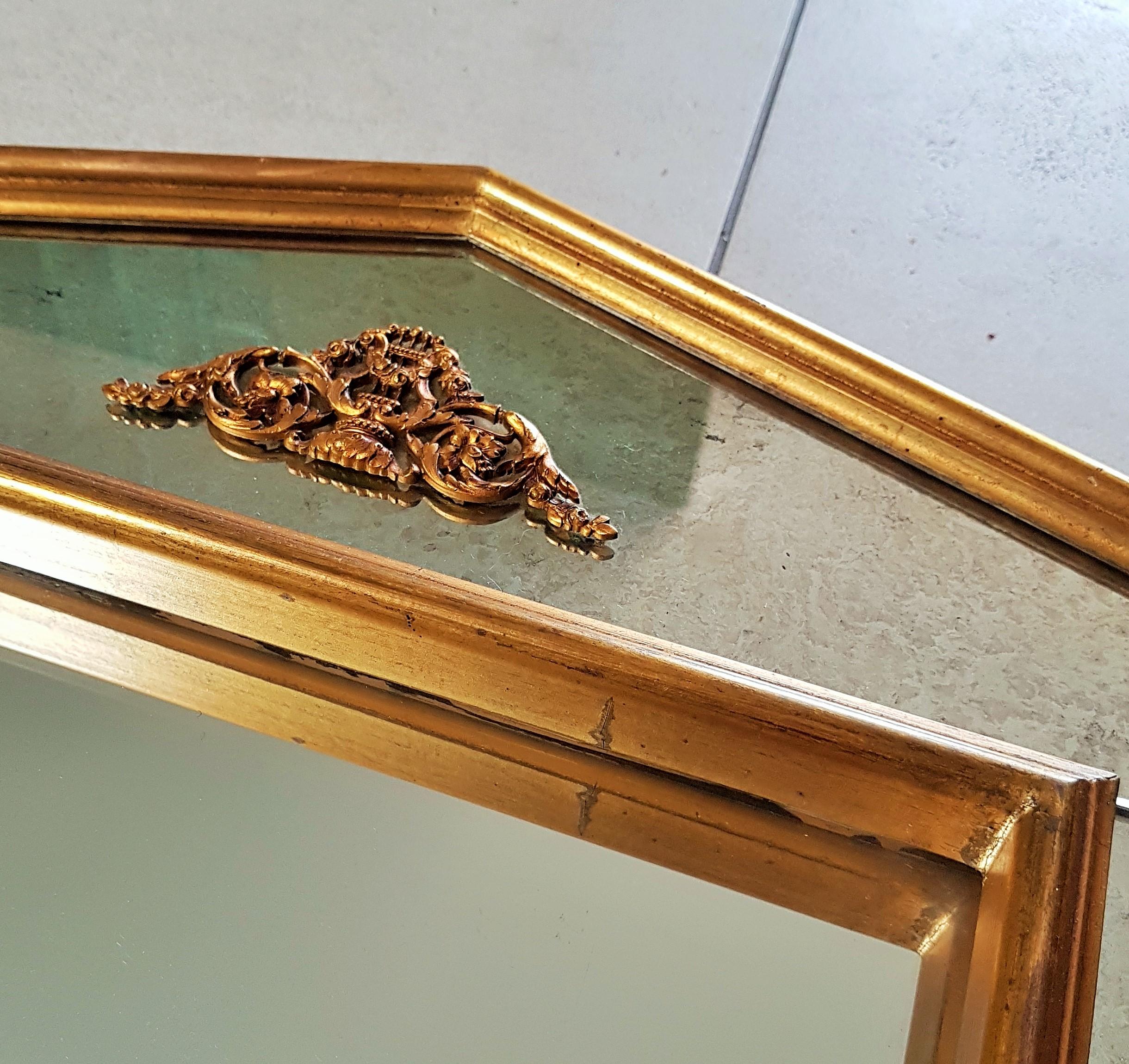 Specchio impero neoclassico dorato, Francia in vendita 10