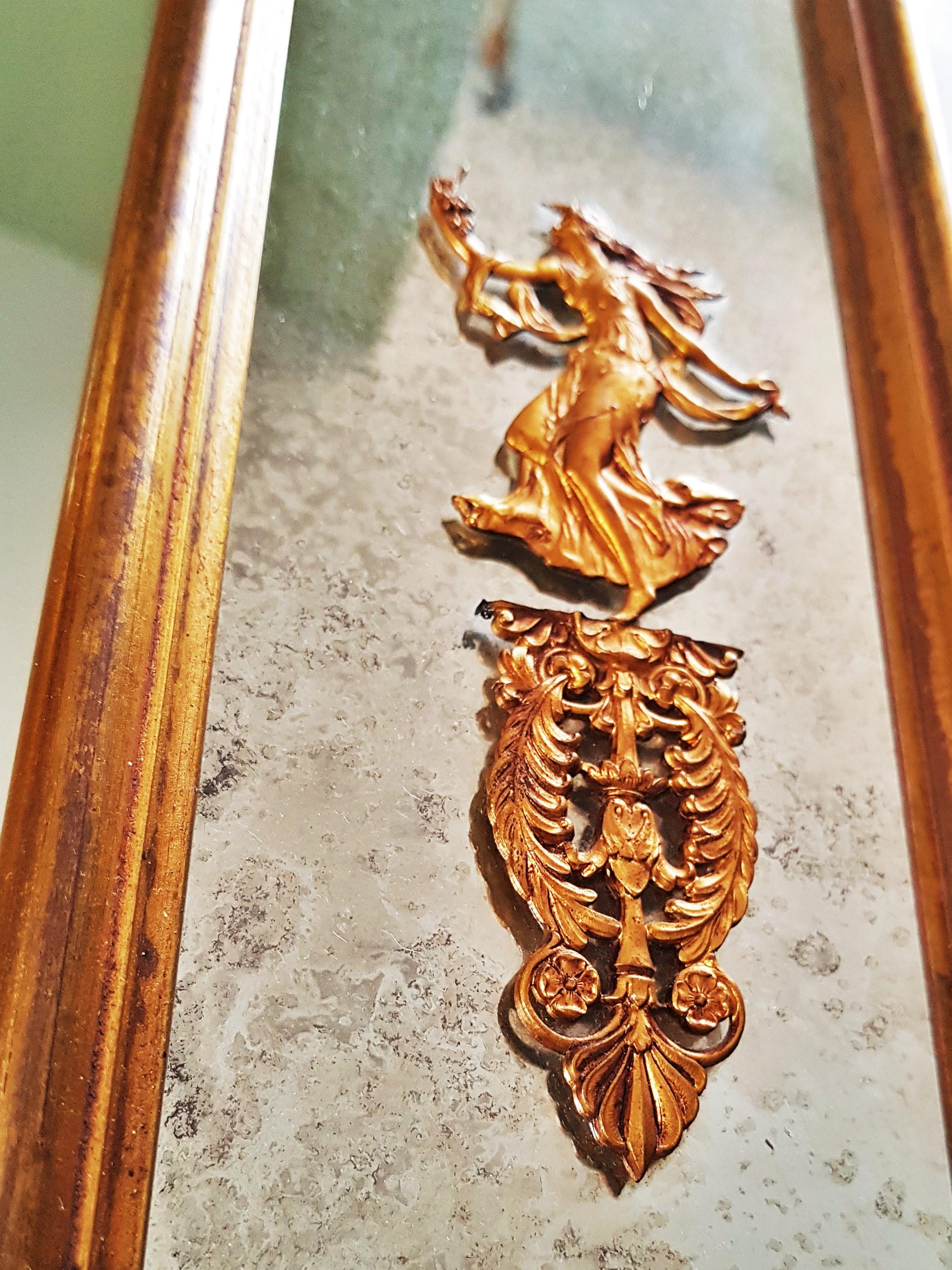 Francese Specchio impero neoclassico dorato, Francia in vendita