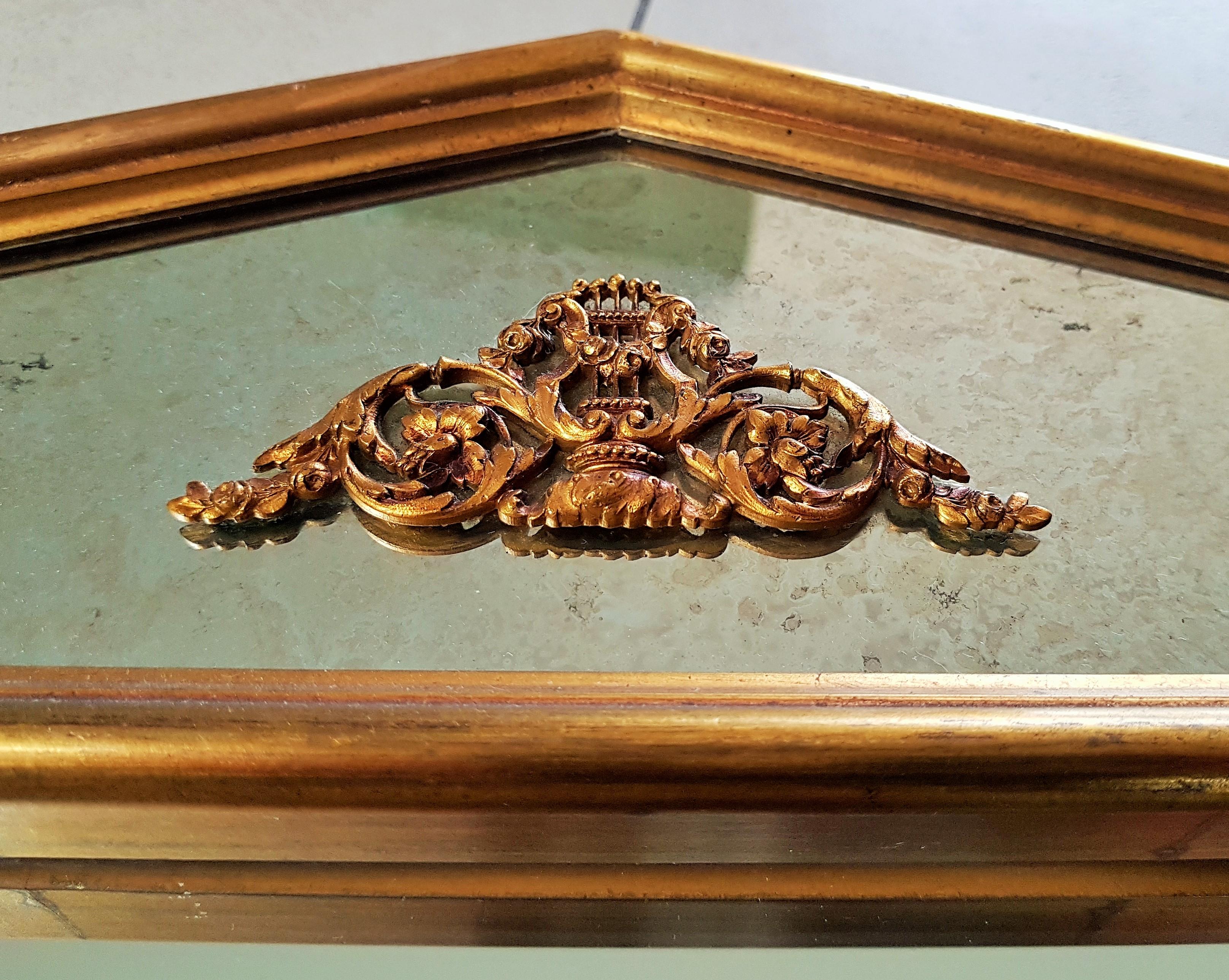 Mid-20th Century Neoclassical Gilt Empire Mirror, France For Sale