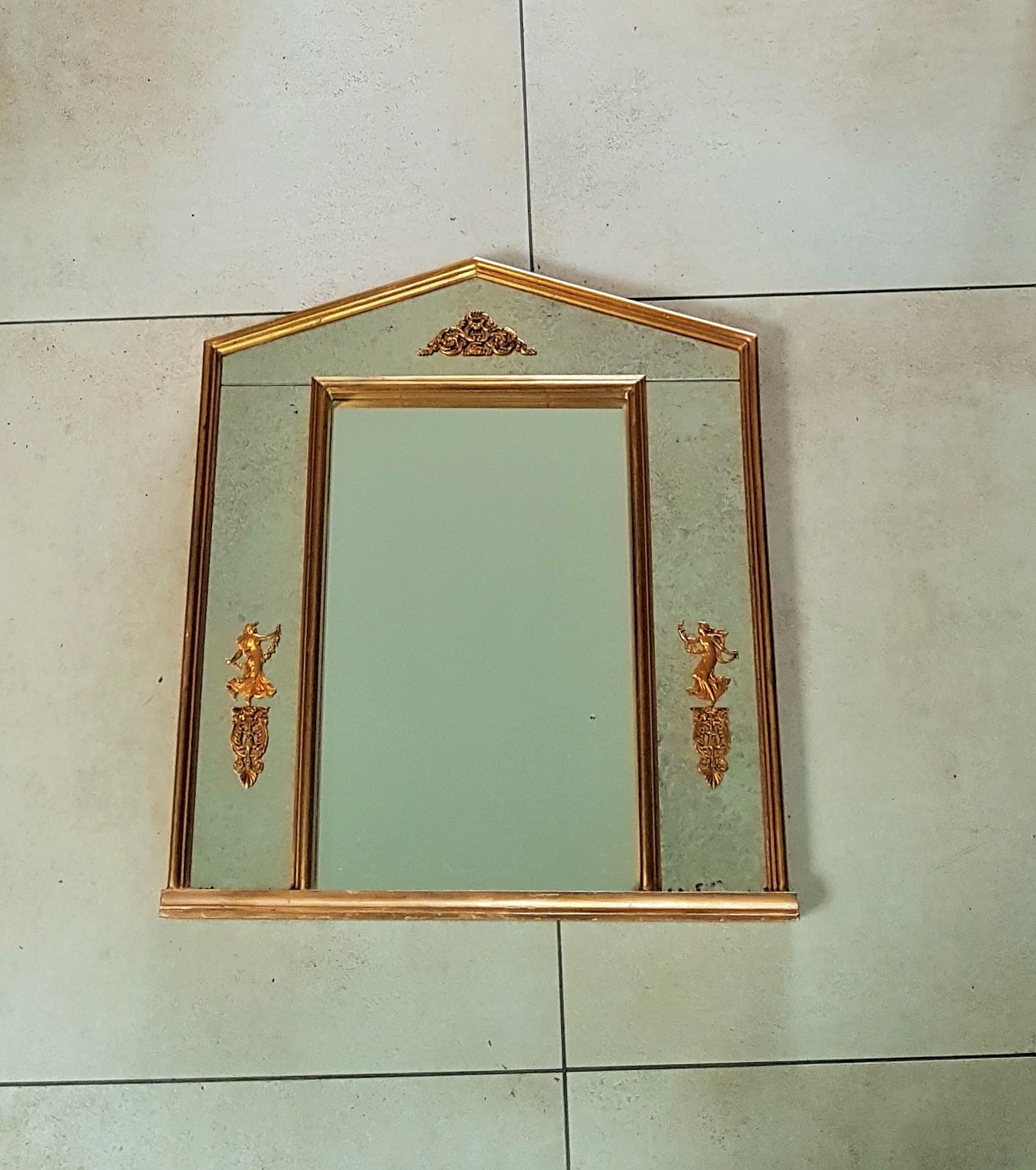Neoclassical Gilt Empire Mirror, France For Sale 2