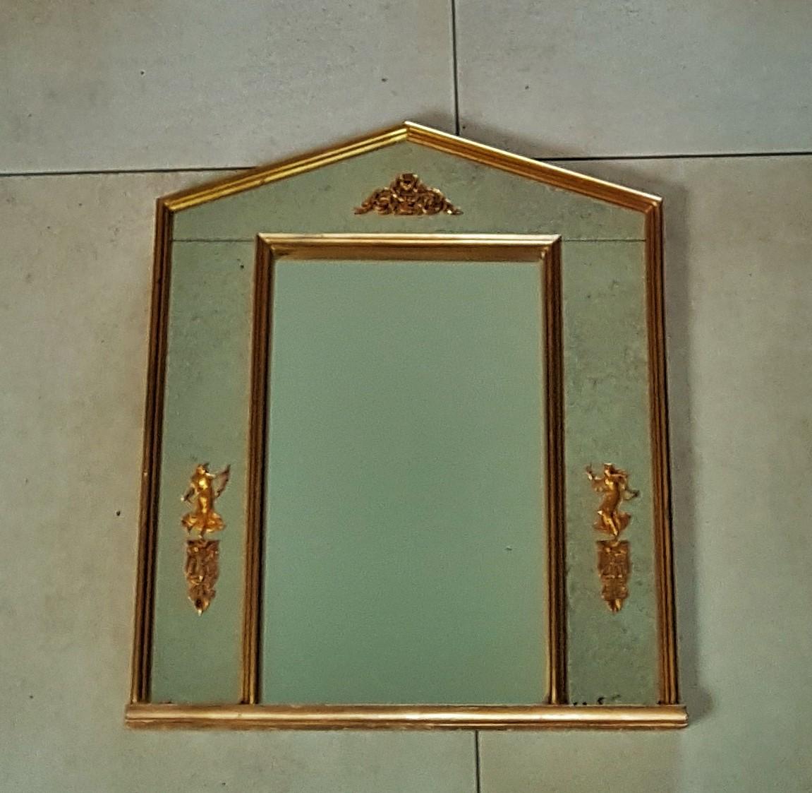 Specchio impero neoclassico dorato, Francia in vendita 2