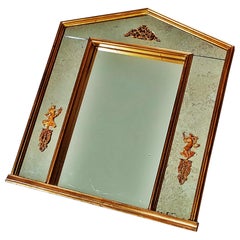 Retro Neoclassical Gilt Empire Mirror, France