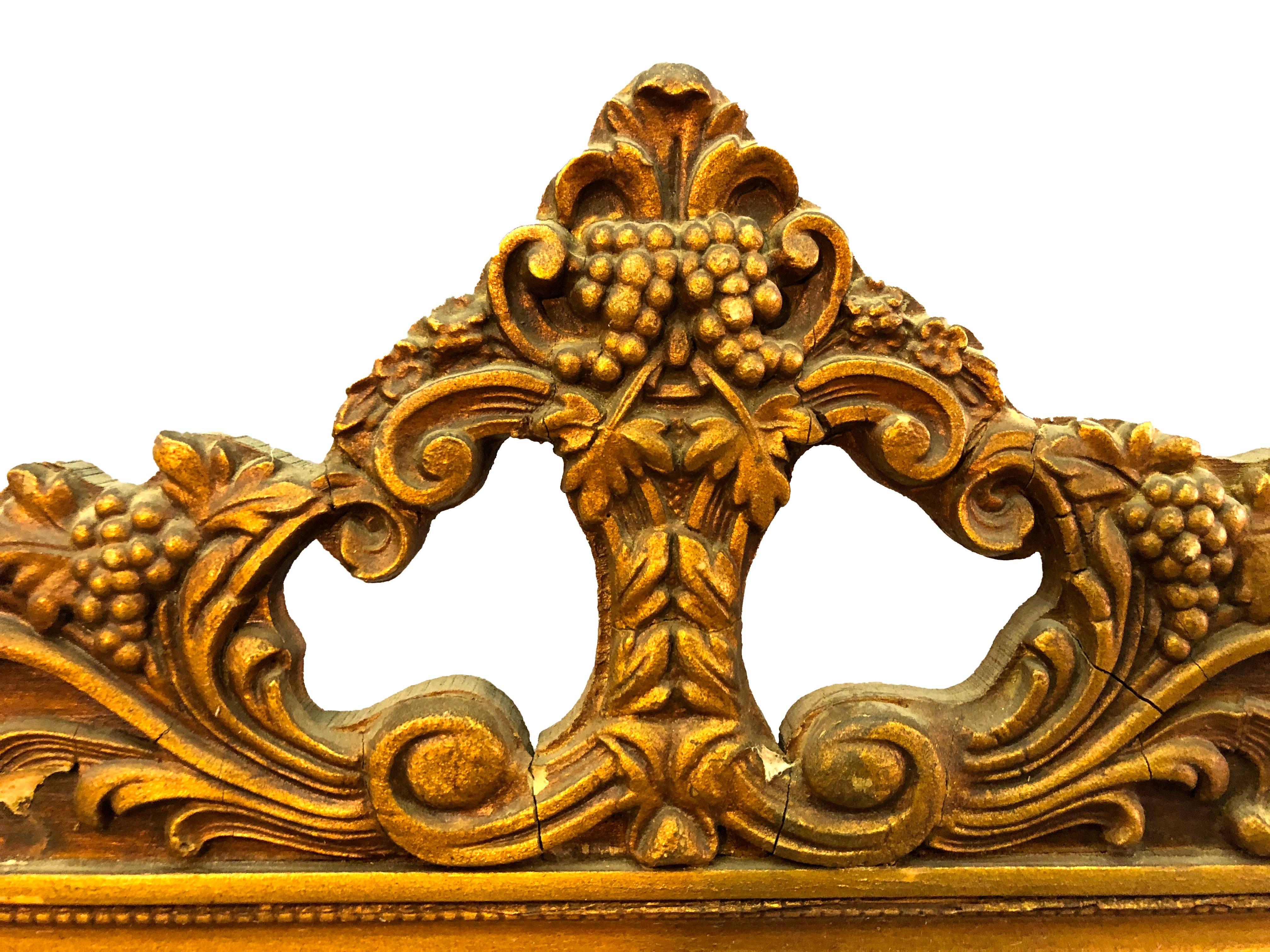 American Neoclassical Gilt Framed Wall Mirror