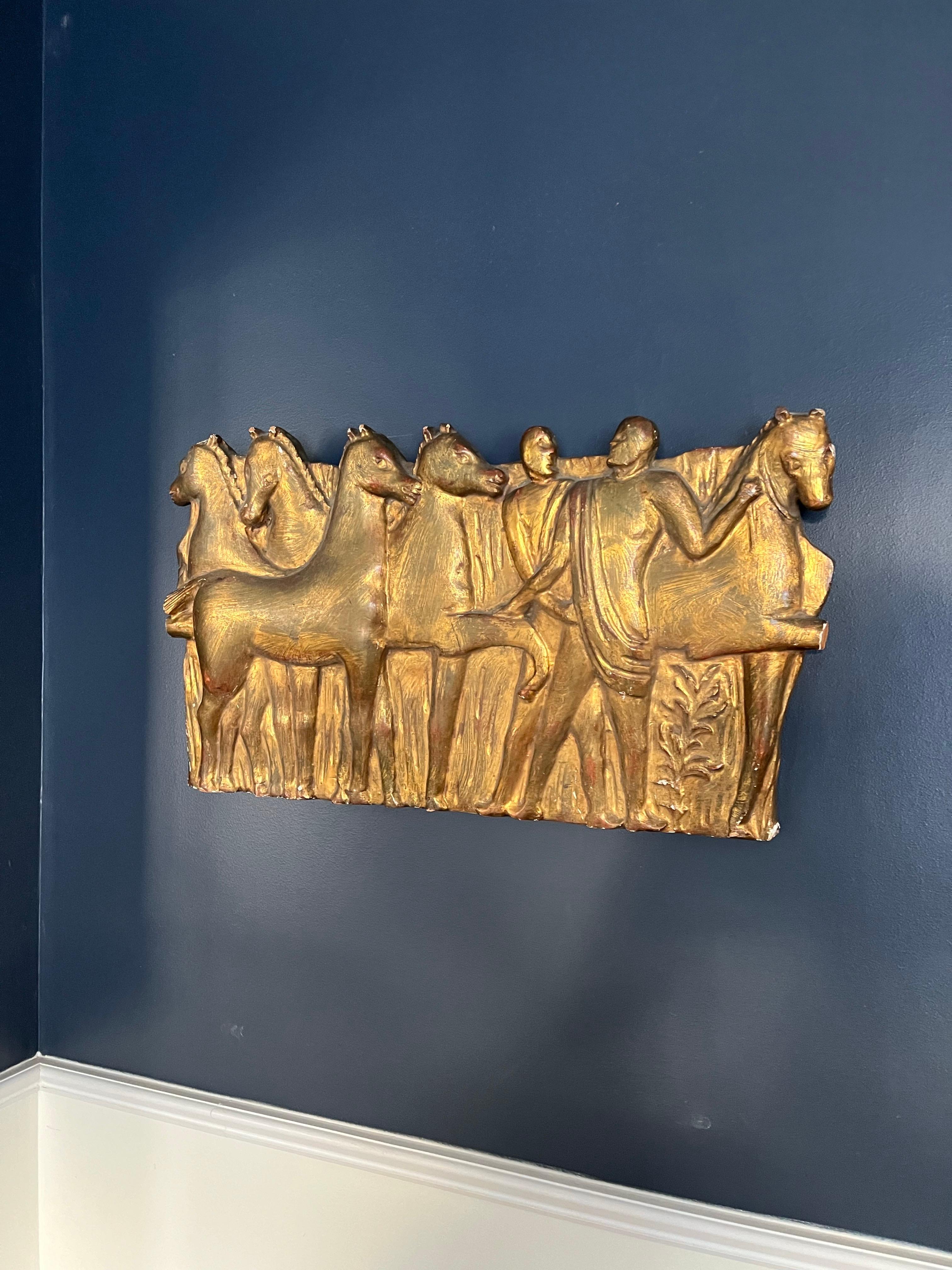 Italian Neoclassical Gilt Frieze Fratelli Paoletti Firenze Italy For Sale