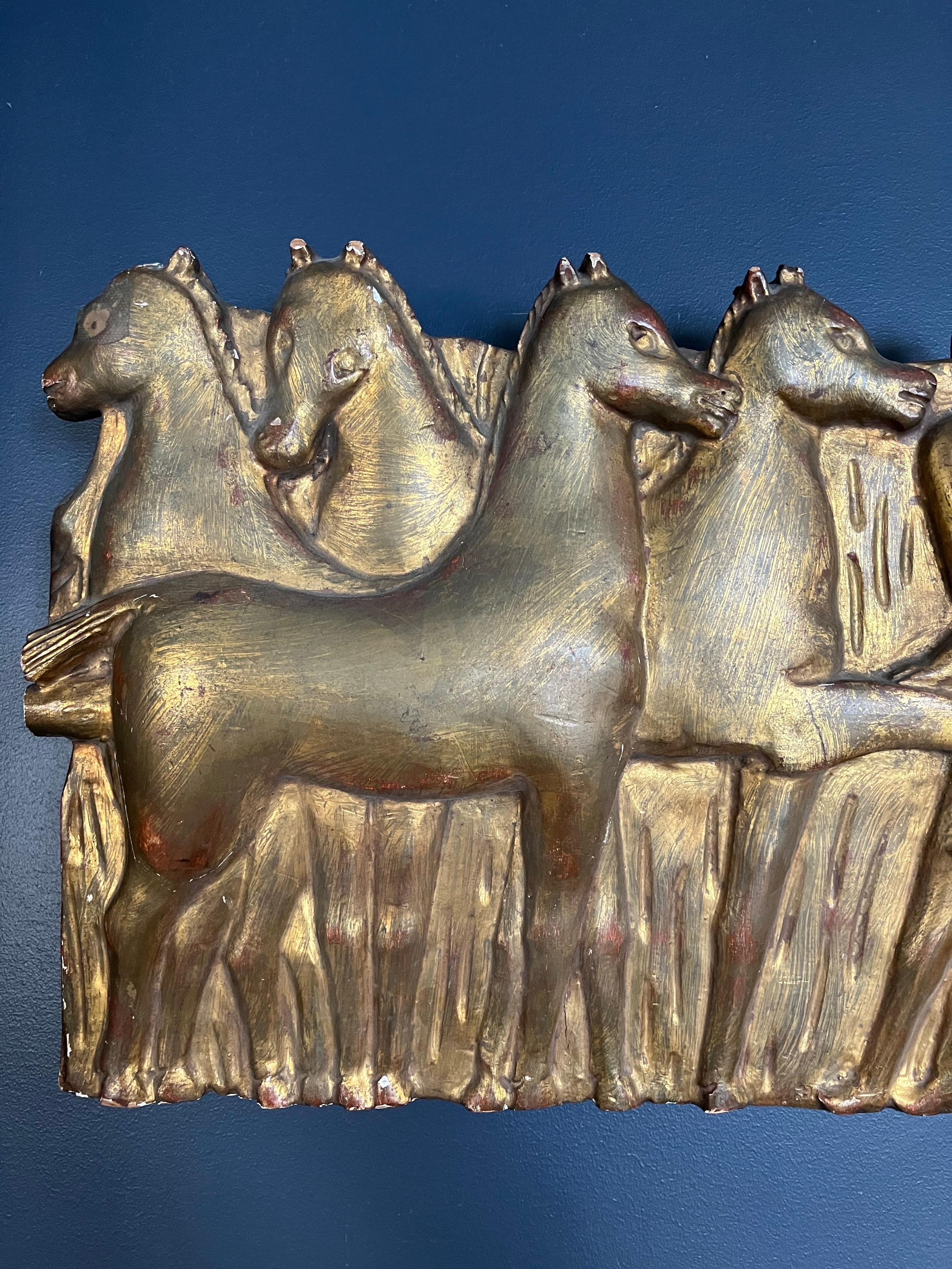 20th Century Neoclassical Gilt Frieze Fratelli Paoletti Firenze Italy For Sale