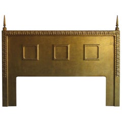 Vintage Neoclassical Gilt King Size Headboard 1960s