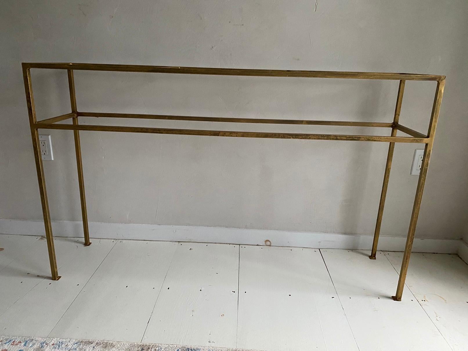 Custom Neoclassical Gilt Metal Base Console Table/Base Only 3